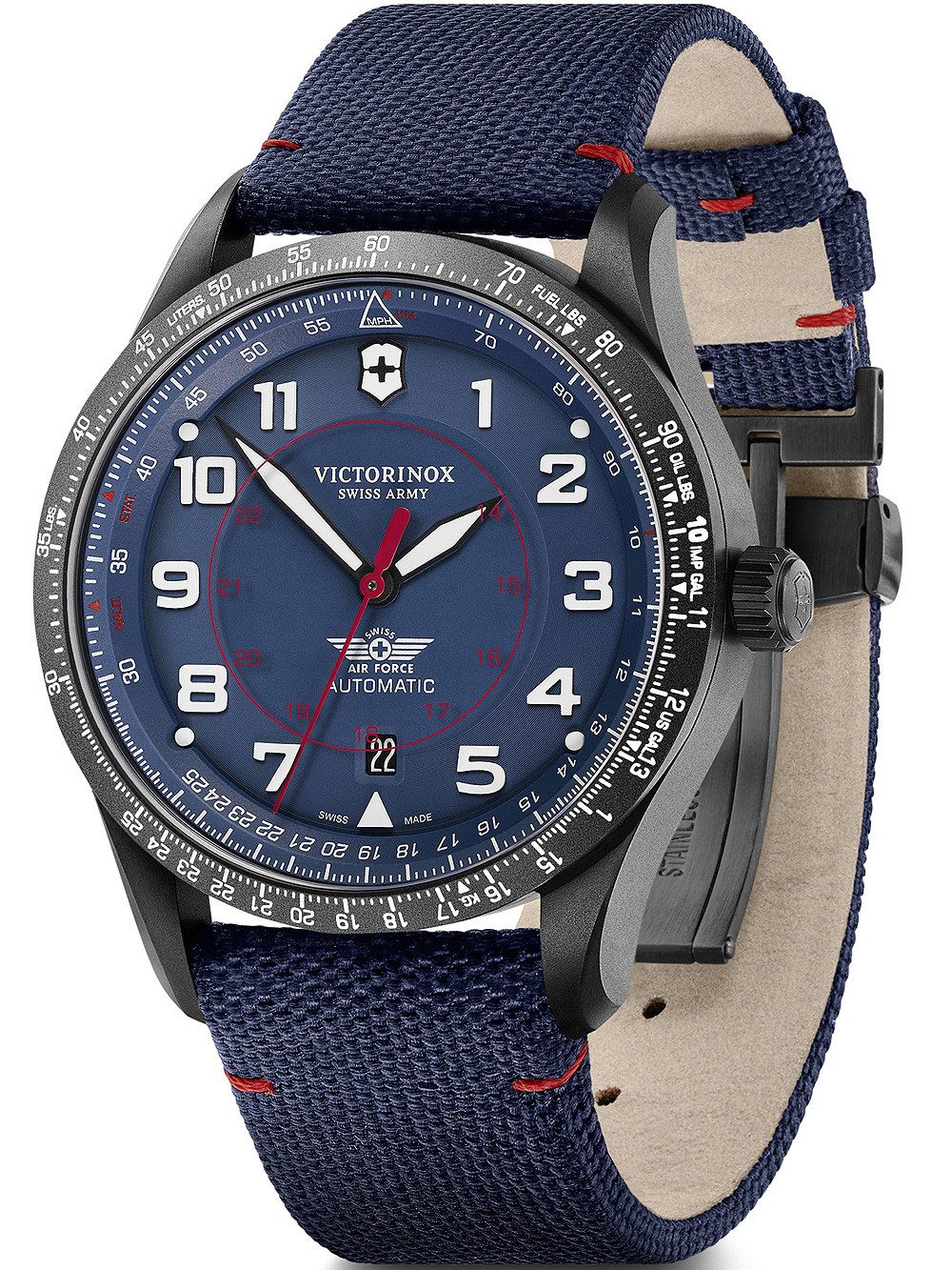 Victorinox Automatikuhr Victorinox 241998 Airboss Automatik Herrenuhr 42mm 10ATM Victorinox 241998 Airboss Automatik Herrenuhr 42mm 10ATM