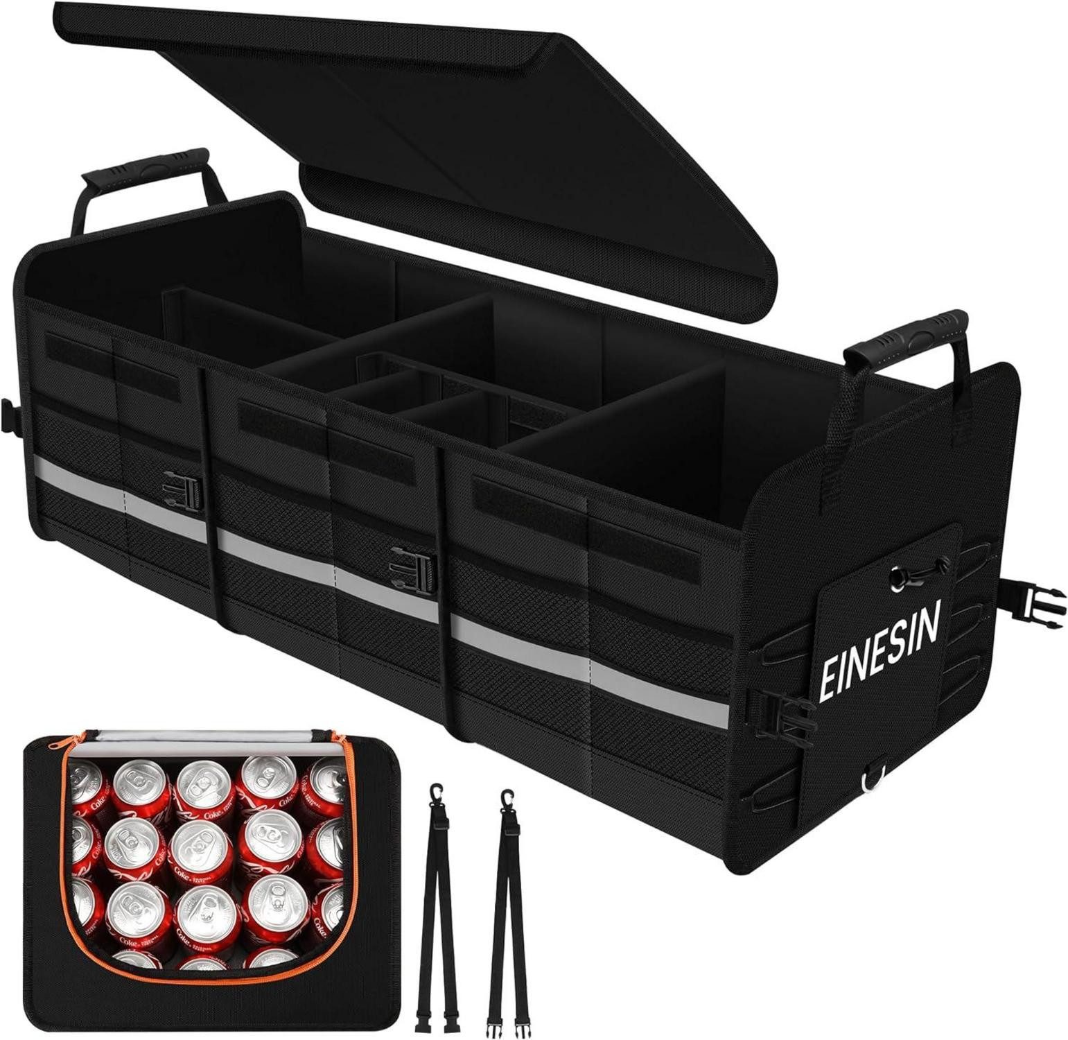 Kofferraumwanne Auto Kofferraum Organizer 88L & Kühltasche 22L, 7