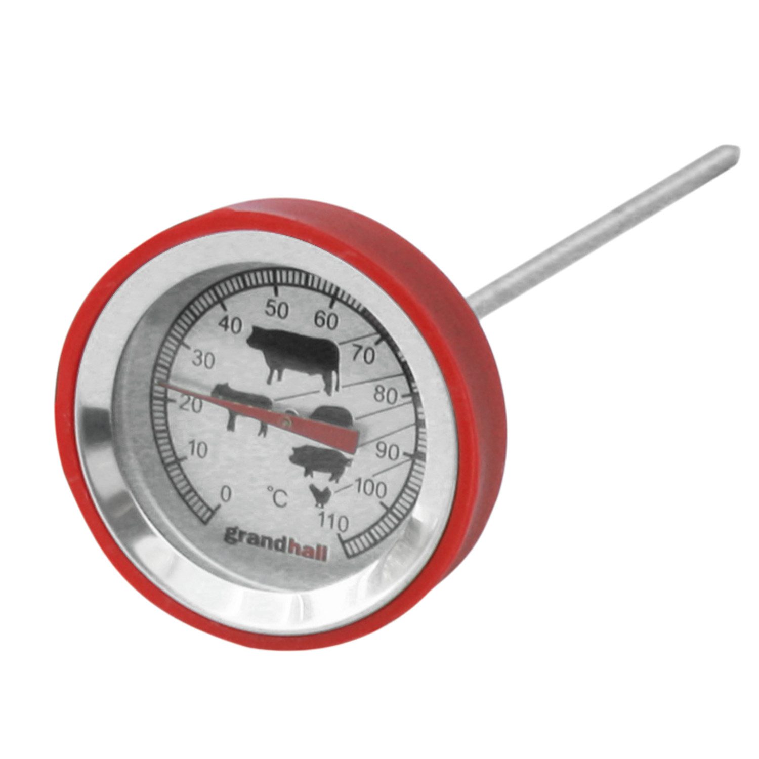 GrandHall Holzkohlegrill Grandhall Fleischthermometer