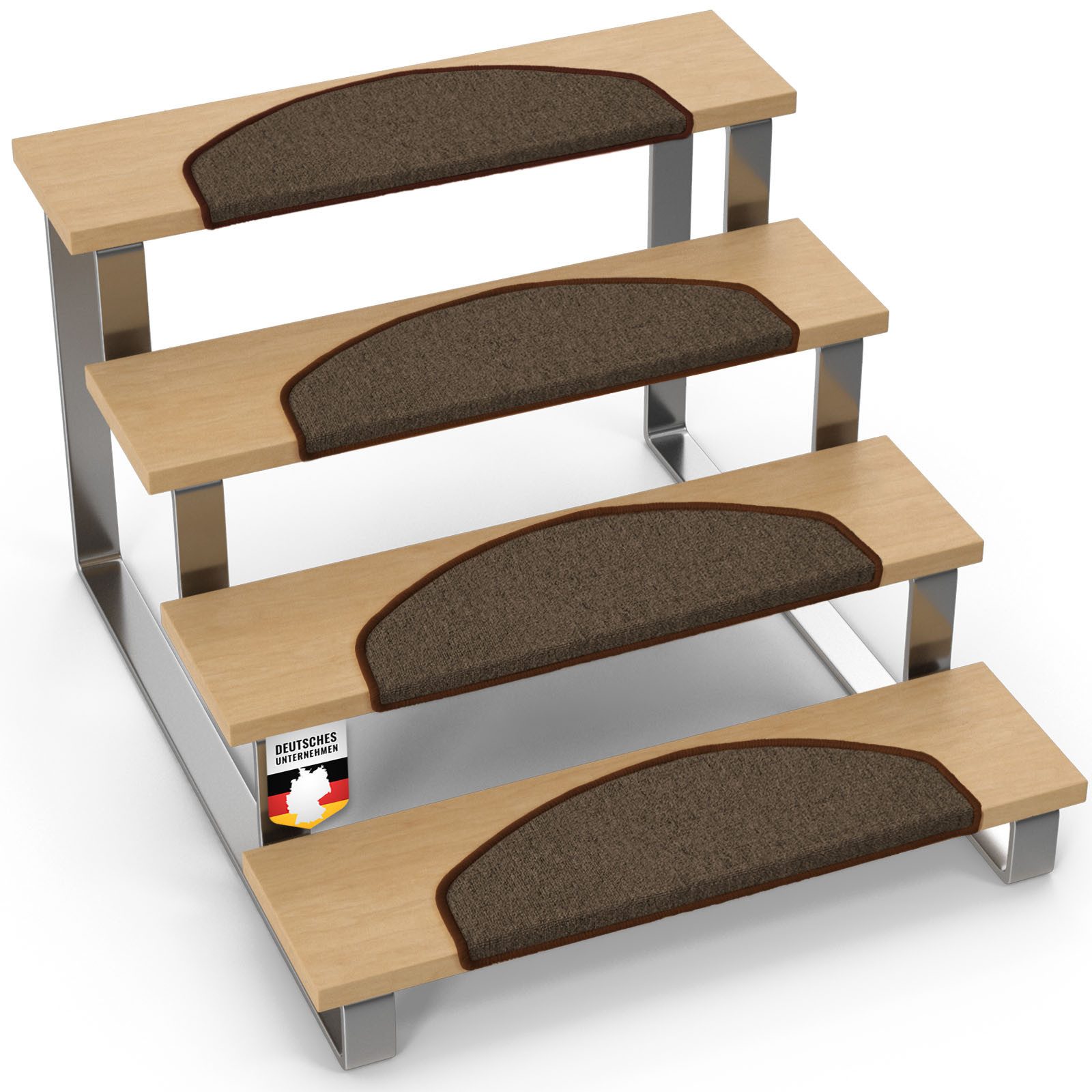 Floordirekt Stufenmatte London Pro, Im modernen Design, Halbrund, Rutschhem günstig online kaufen