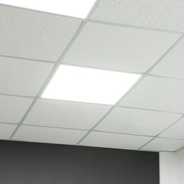 V-TAC LED Deckenleuchte, LED-Leuchtmittel fest verbaut, Neutralweiß, Panel Einbaulampe Rasterleuchte LED Deckenlampe 4000K L 62 cm 2er Set