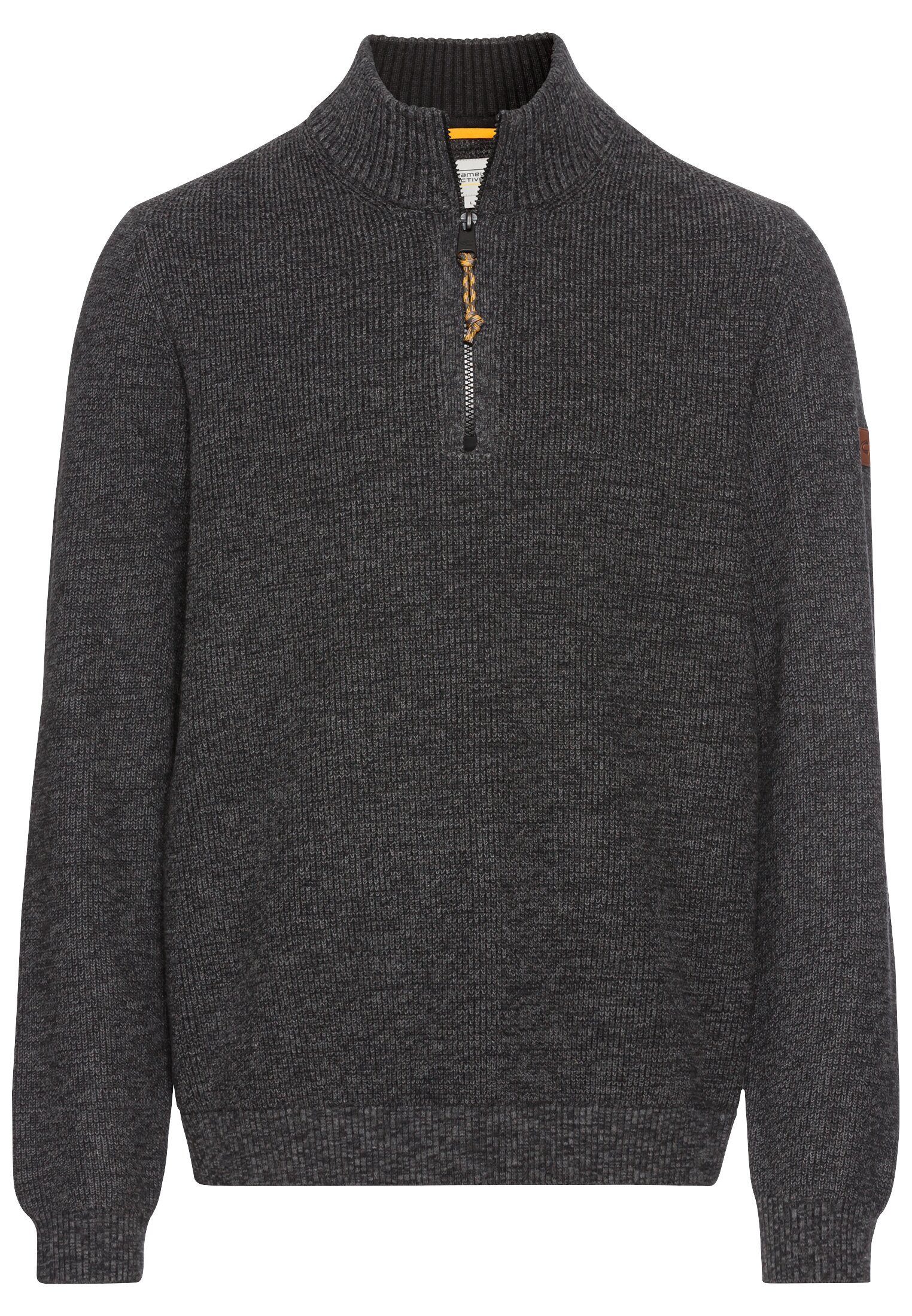 camel active Strickpullover Stricktroyer aus Baumwollmix günstig online kaufen
