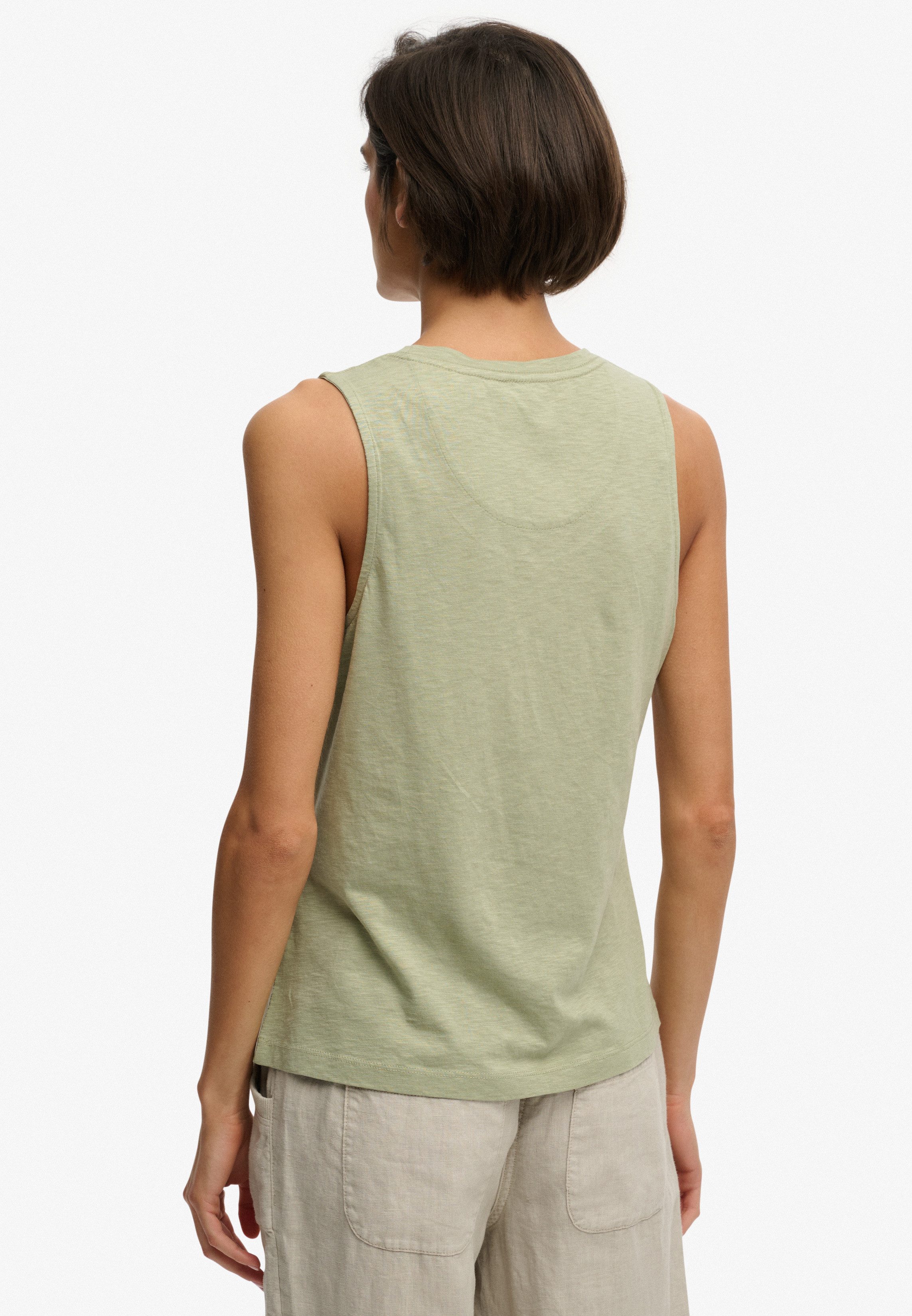 Superdry Tanktop SCOOP NECK TANK Baumwollmischung, regular fit