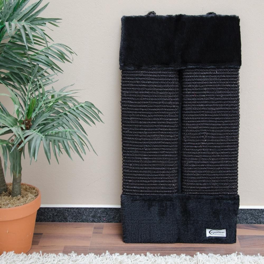 Thumbnail - eyepower Kratzbrett Sisal Kantenschutz M ca. 55 x 27 cm Schwarz, für Innen- und Außenecken