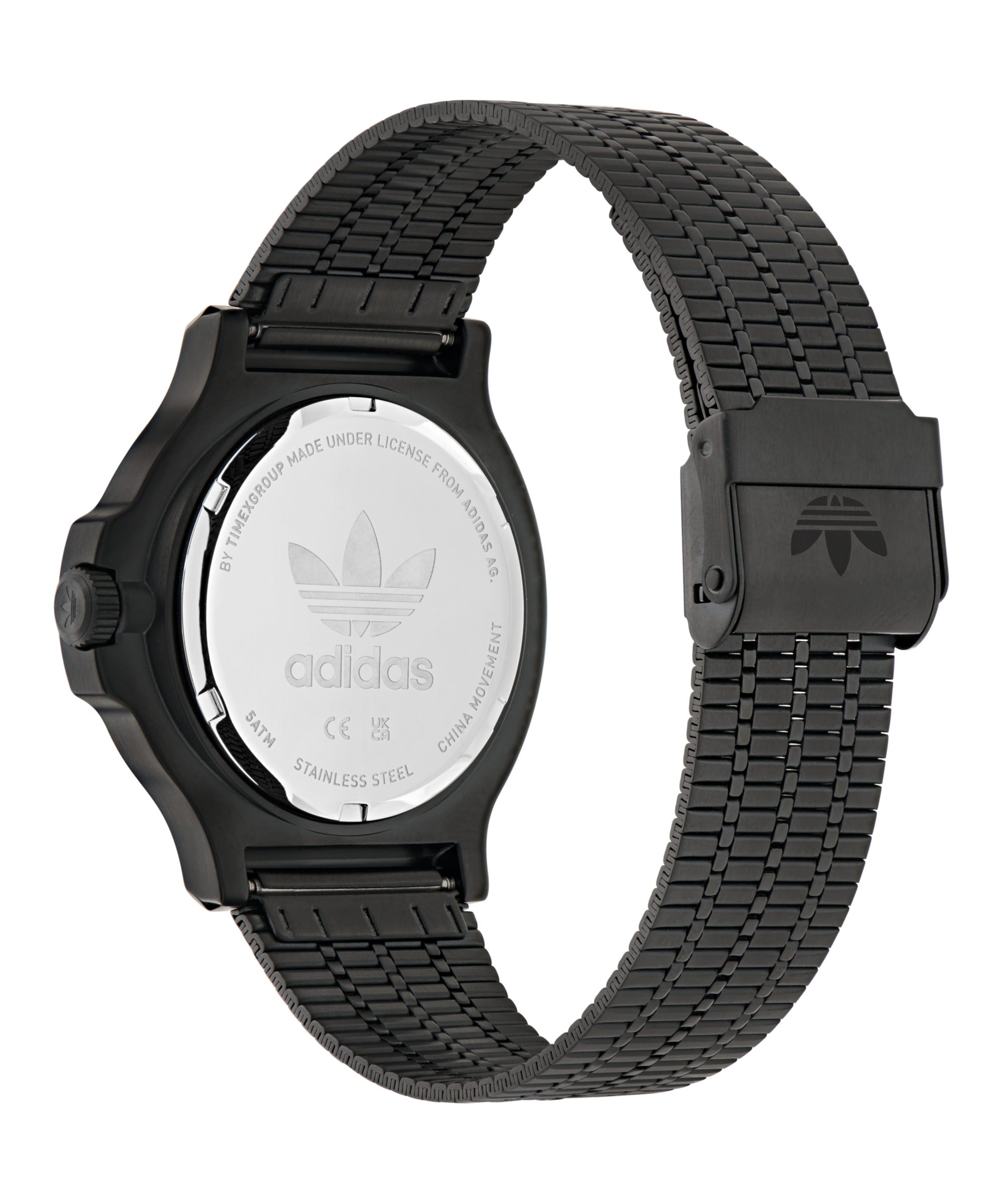 adidas Originals Quarzuhr EXPRESSION THREE AOFH255042I, Armbanduhr, Herrenuhr, Damenuhr, Edelstahlarmband, Leuchtzeiger