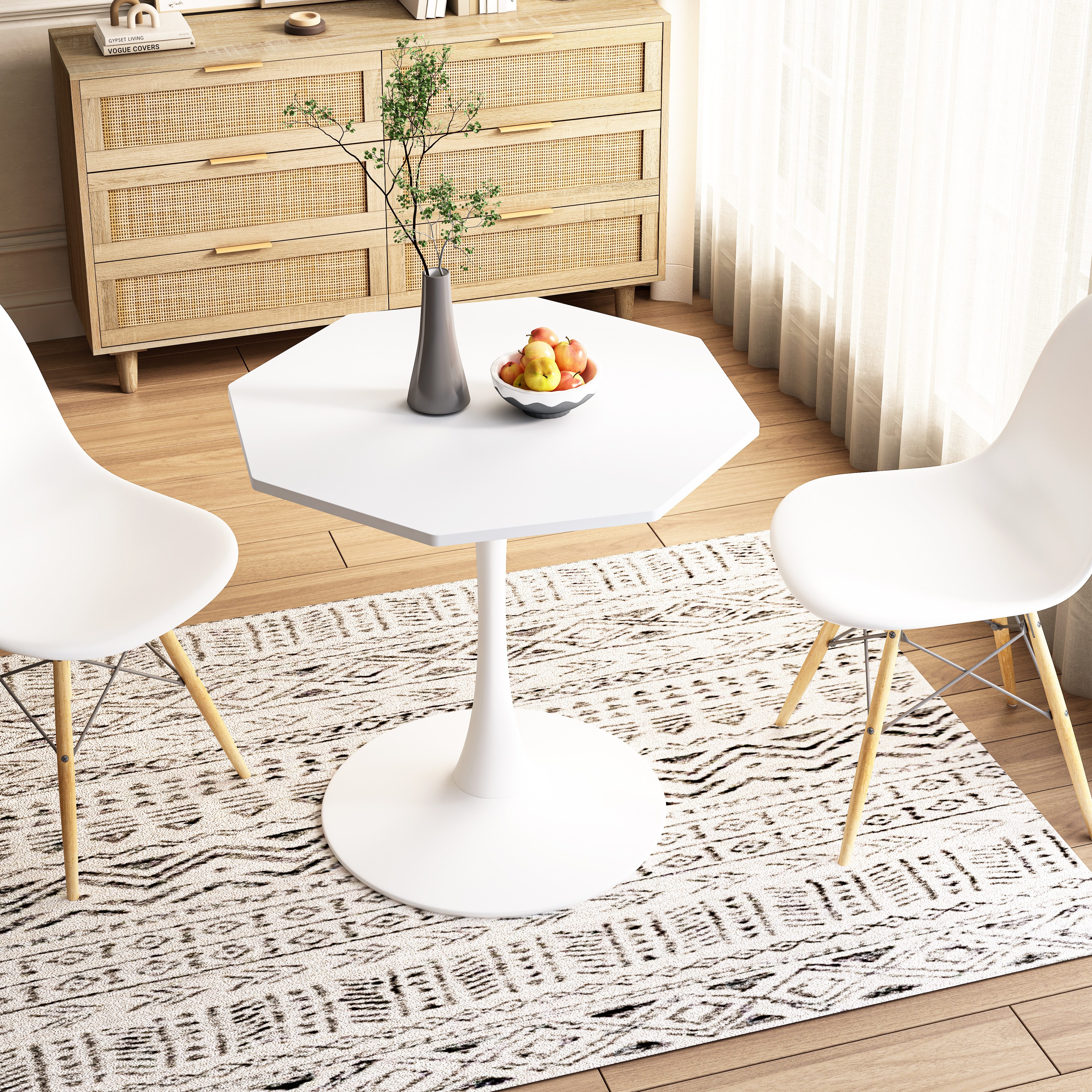 HAUSS SPOLE Esstisch 80×74cm Achtkantiger Couchtisch günstig online kaufen