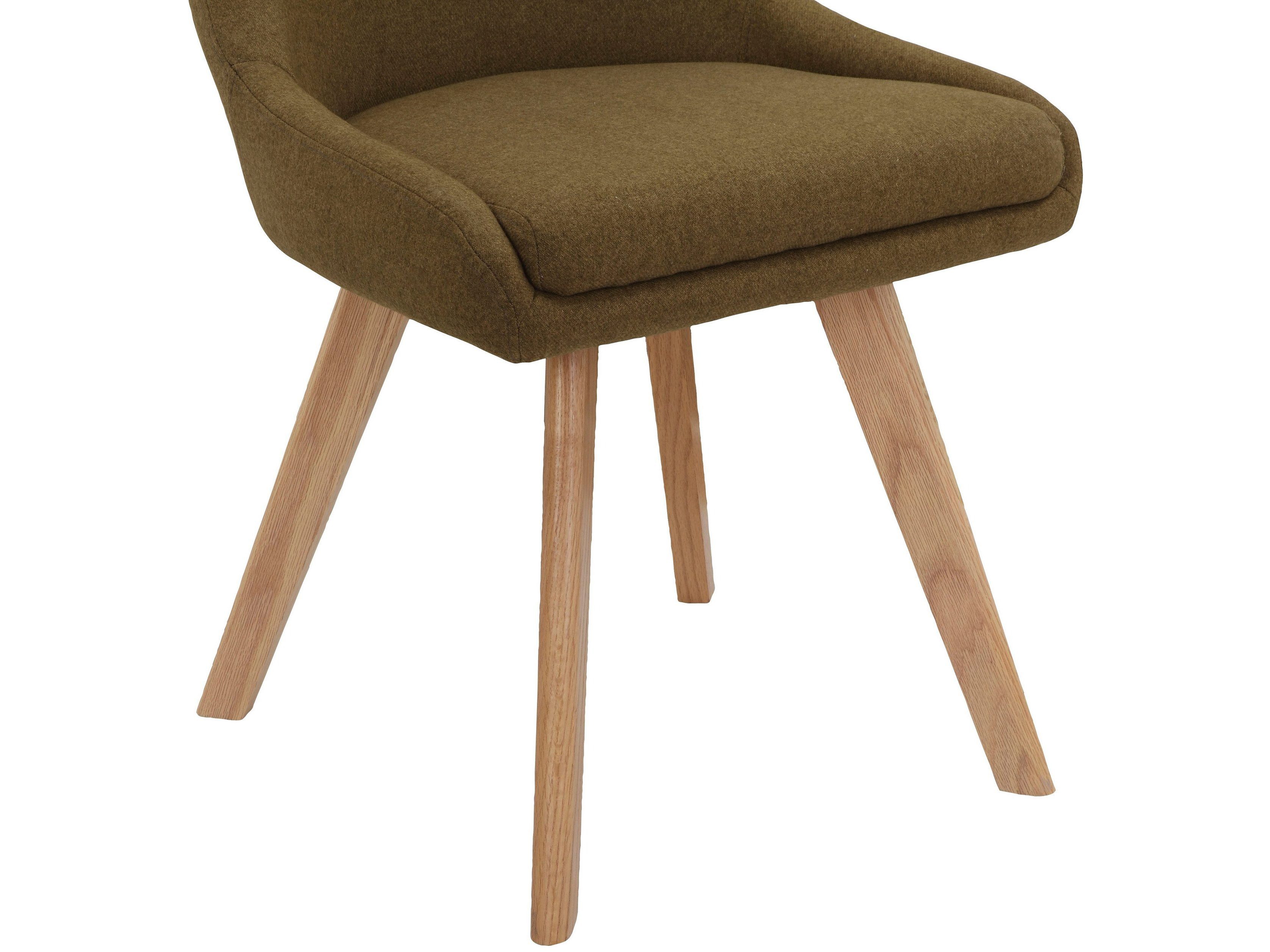 loft24 Esszimmerstuhl Rubin (2 St), Polsterstuhl mit Gestell aus massiver E günstig online kaufen