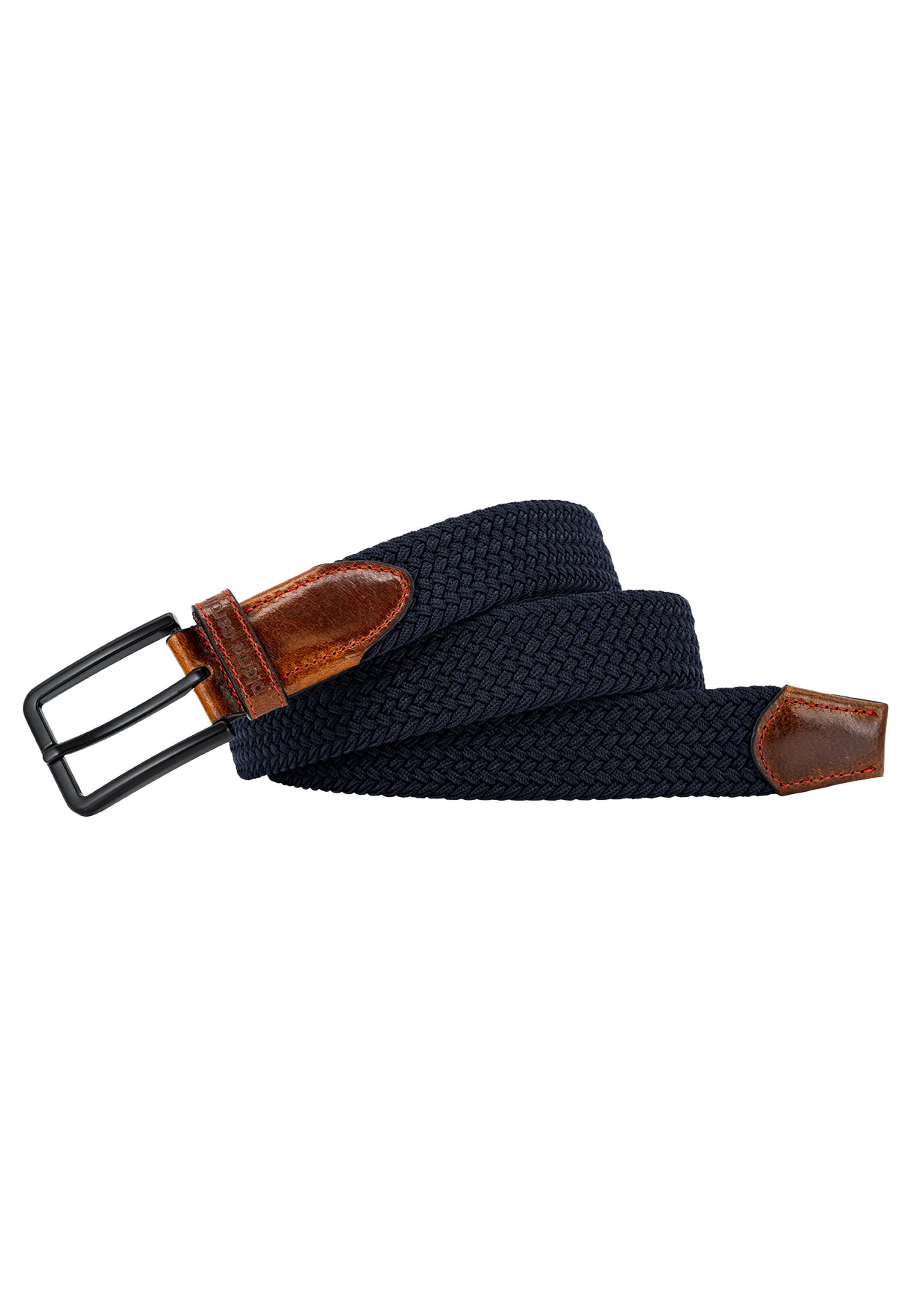 Pierre Cardin Flechtgürtel Basic (1-St) Flechtgürtel - Textilgürtel mit hochwertigen Lederenden