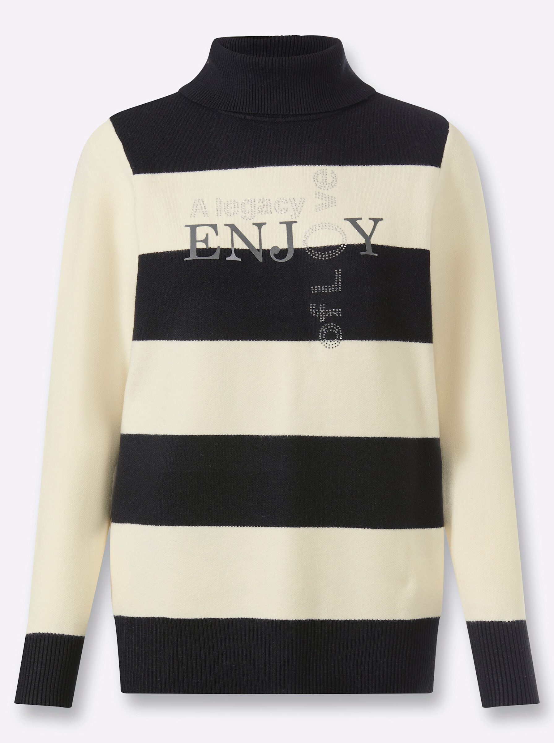 heine Strickpullover Pullover Langarm Feinstrick, Milano-Ripp