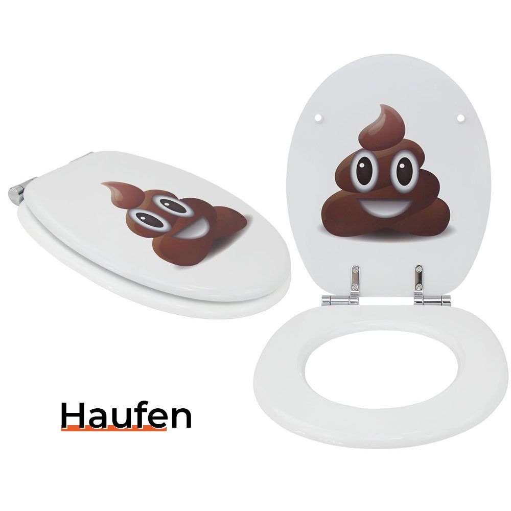 flexilife WC-Sitz Premium MDF Toilettensitz WC-Sitz mit Absenkautomatik versch. Designs