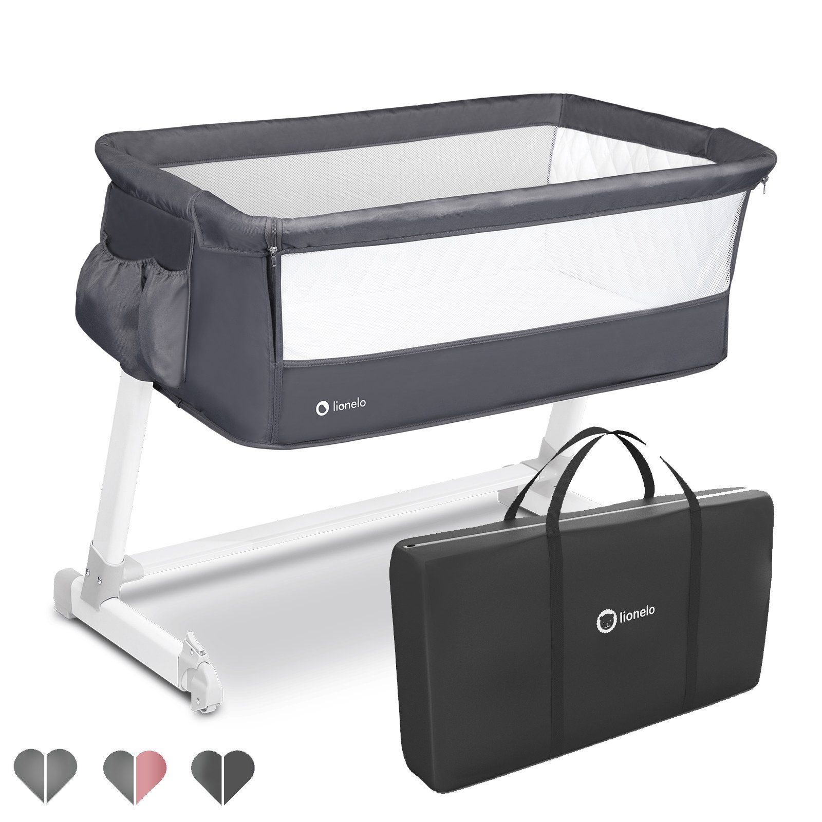 lionelo Baby-Reisebett Theo, Matratze Moskitonetz Schutztasche günstig online kaufen