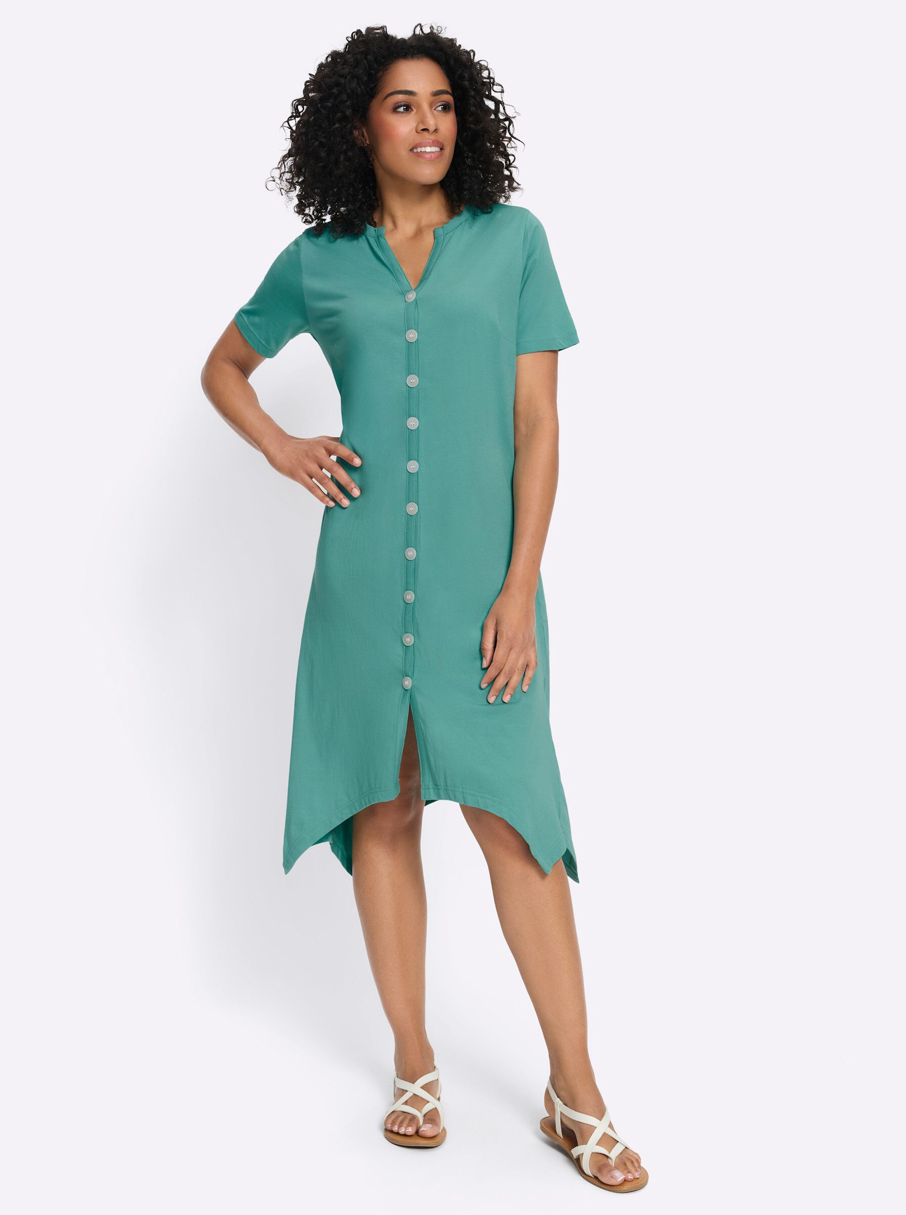 Sieh an! Etuikleid Kleid Kurzarm