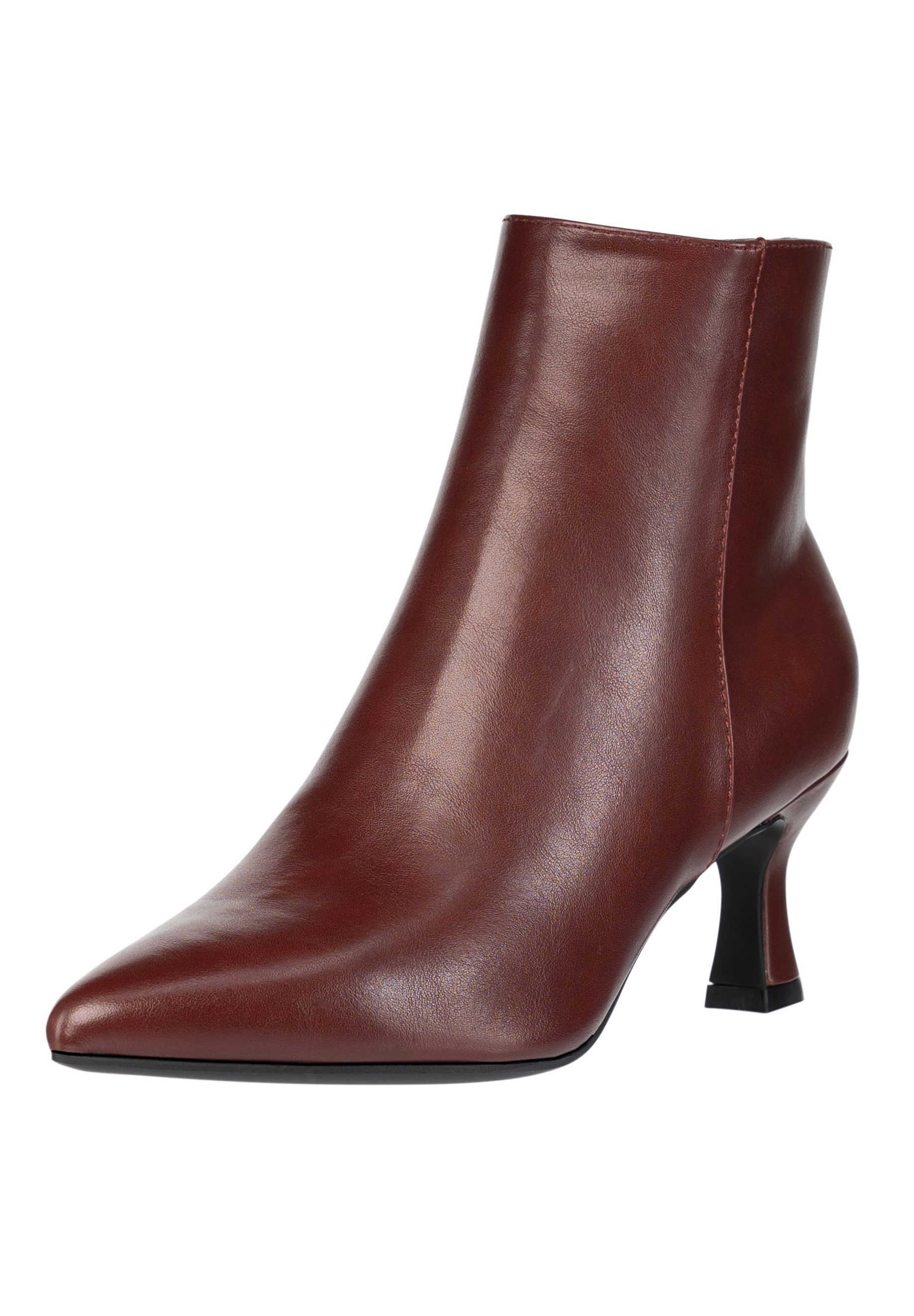 Salinyang Damen Stiefeletten mit Kitten Heel und spitzer Schuhspitze Stiefelette