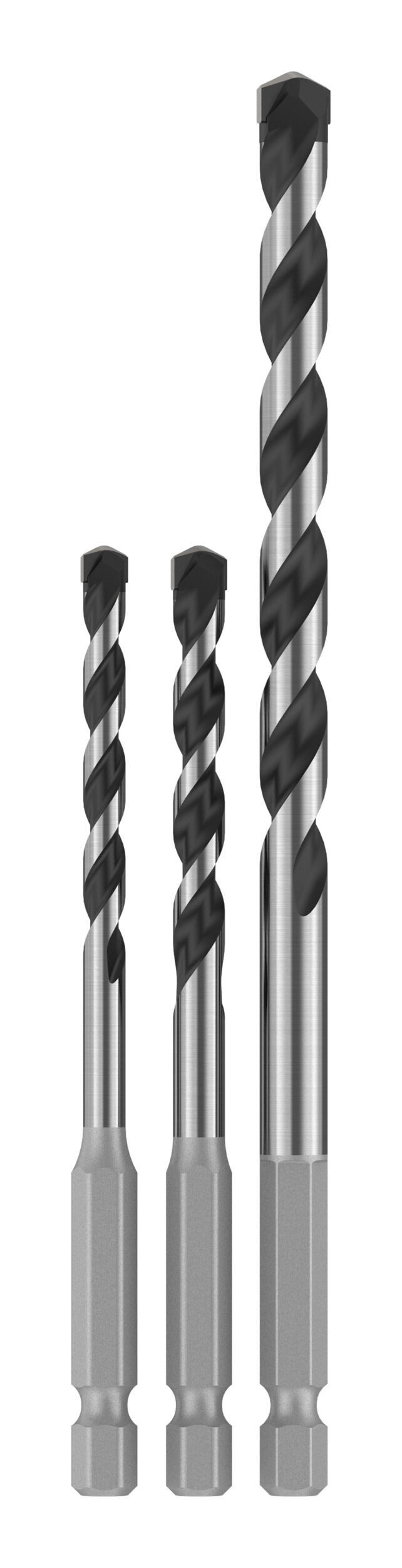 BOSCH Bohrersatz Pro Hex-5, (3 Teile), HEX-5 Bohrer-Set, 5 x 100/6 x 100/8 x 150 mm, 3-teilig