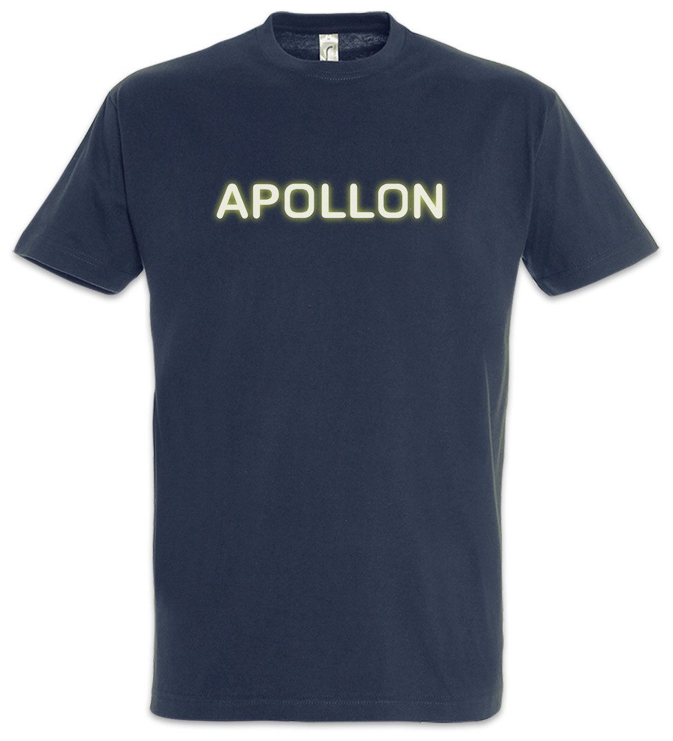 Print-Shirt Apollon Logo Herren T-Shirt Danish The Biotech Company Rain Symbol