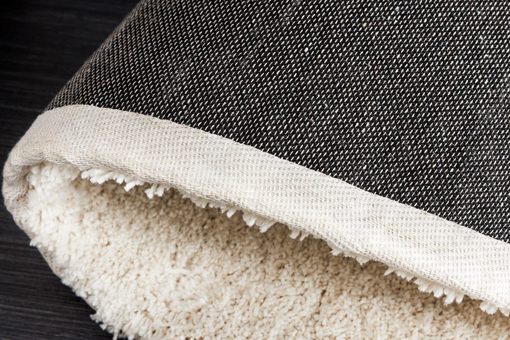 riess-ambiente Hochflor-Teppich ORGANIC 180x120cm creme · kuscheliger Teppich in organischer Form, unregelmäßig, Höhe: 25 mm, Wohnzimmer · Indoor · weich & flau – Bild 5 von 5