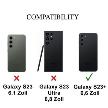 CoverKingz Handyhülle Hülle für Samsung Galaxy S23+ (Plus) Handy Case Hybrid Silikon Bumper 16,76 cm (6,6 Zoll), Handy Schutzhülle Transparent Hybrid Silikonhülle Kratzfest Hardcase