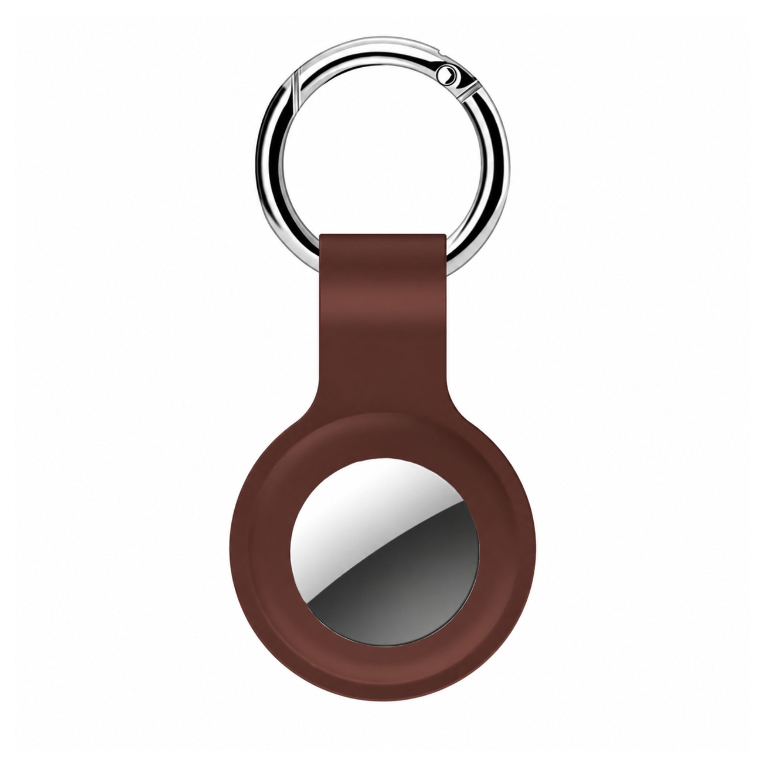 PlugUp Schlüsselanhänger Silikon Schutzhülle für Apple AirTag mit Karabiner & Schlüsselanhänger (1-tlg), Silikon Schlüssel-Anhänger für Apple AirTags