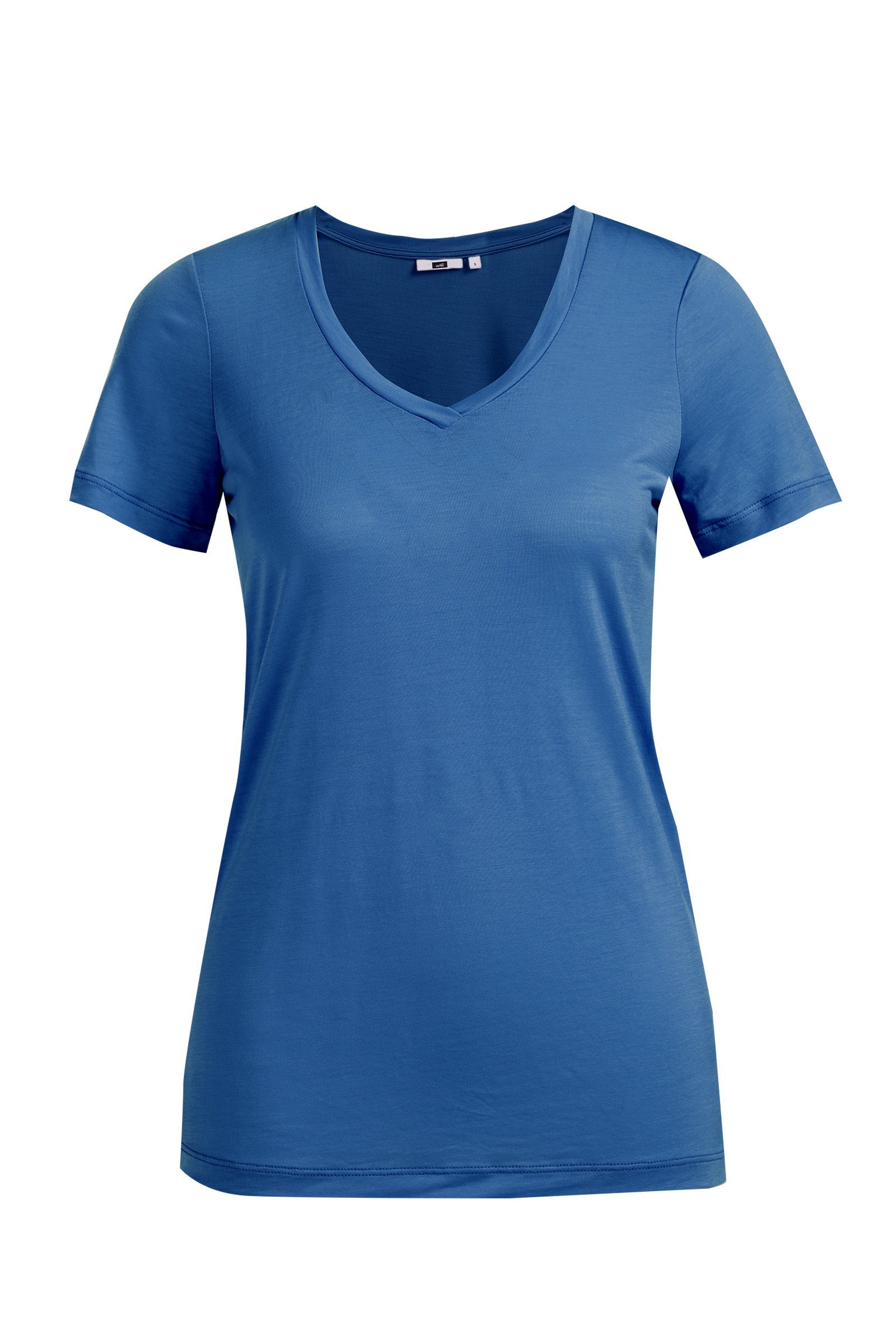 WE Fashion T-Shirt (1-tlg) Eisblau