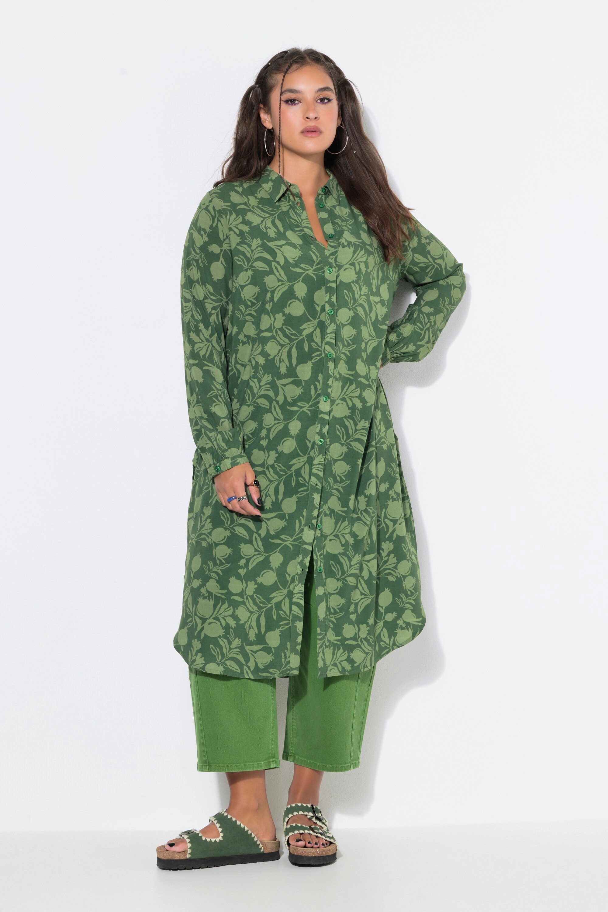 Studio Untold Longbluse Longbluse Oversize Shape Granatapfel