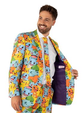 Opposuits Partyanzug Pokémon, Knallbunter Pokémon-Anzug mit Pikachu & Co.