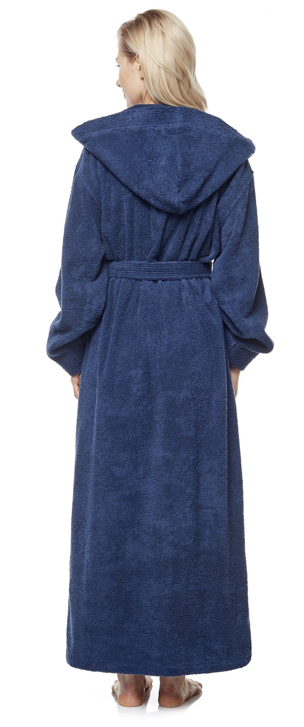 Arus Damenbademantel Pandora, extra lang, mit Kapuze, 100% Baumwolle, für S günstig online kaufen
