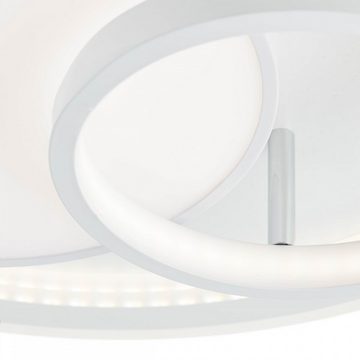 Brilliant LED Deckenleuchte Sigune Weiß Ø40cm 40W 4800lm 2900K-6300K, LED fest integriert, CCT Dimmbar mit Fernbedienung