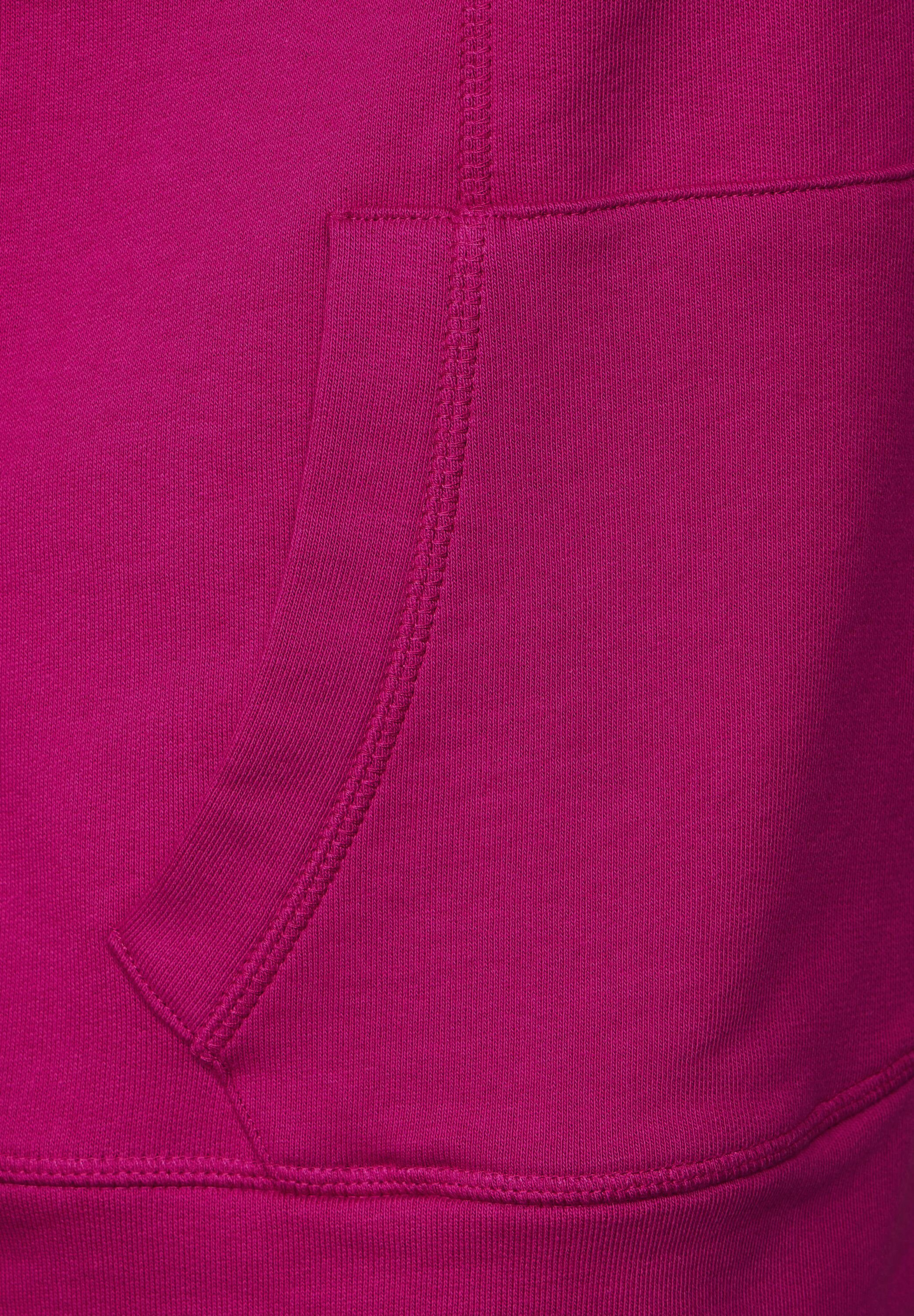 Unifarbe in Cecil Sweatjacke cool pink