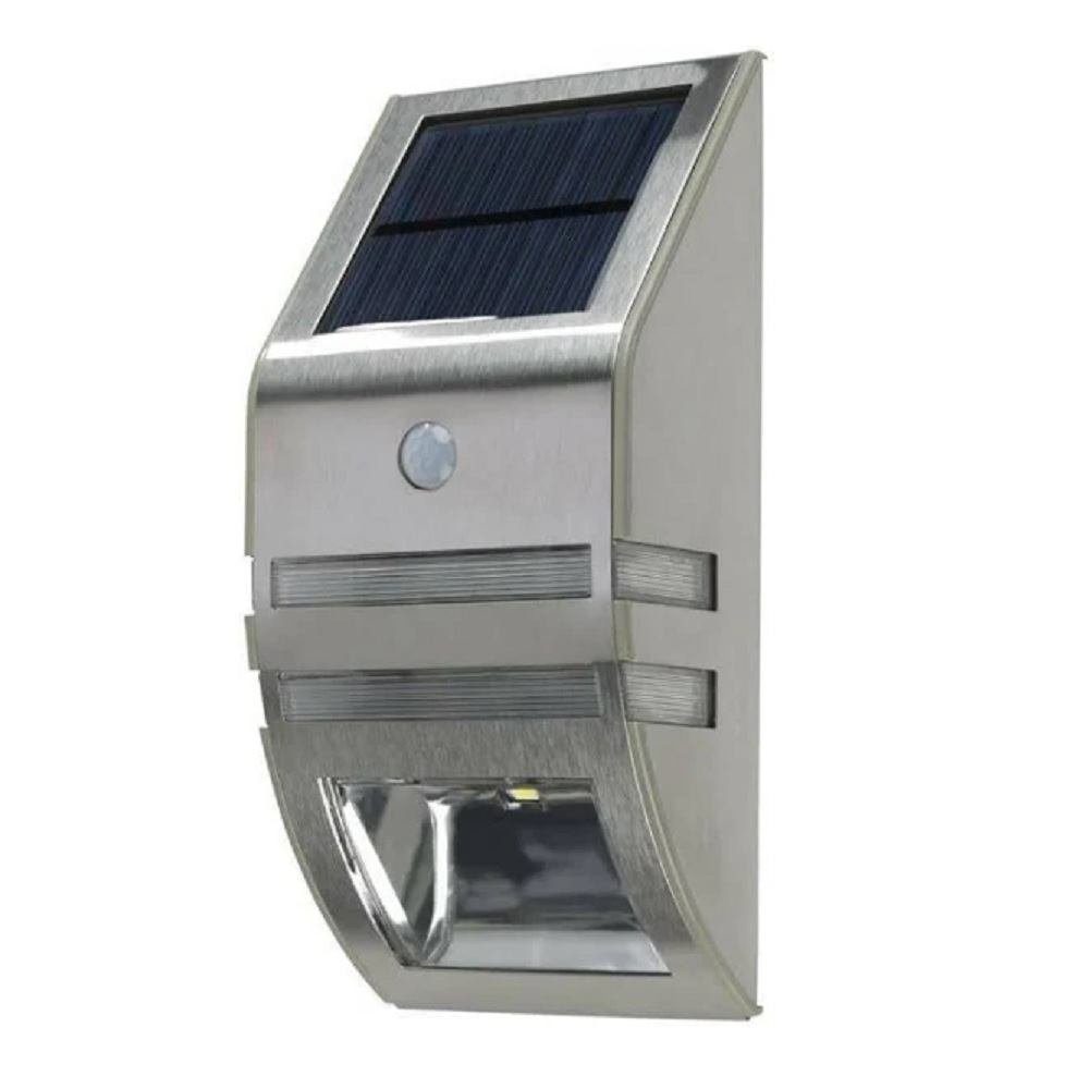 FHS LED Außen-Wandleuchte 35298 Edelstahl Solar Wandleuchte PIR Sensor