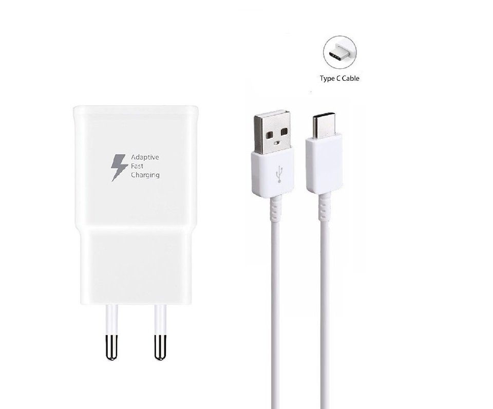 Ventarent Ladekabel für Samsung Galaxy S25 S24 S23 S22 S21 Ultra Edge Plus FE USB-Ladegerät (1670,00 mA, Set, 2-tlg., 1x Adapter USB-A 15 Watt + 1x Ladekabel USB-A auf USB-C, Schnellladegerät)