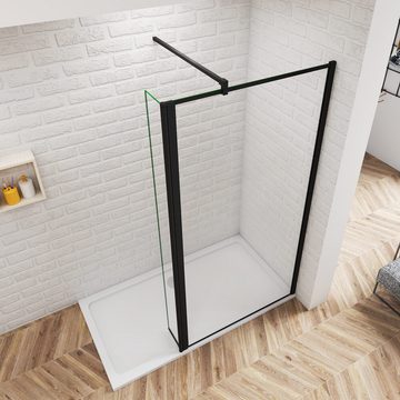 duschspa Duschwand NEU 8mm Nano Glas Glastrennwand Walk in Dusche Duschwand, Einscheibensicherheitsglas, Sicherheitsglas, (Set), Glas, Nano Glas