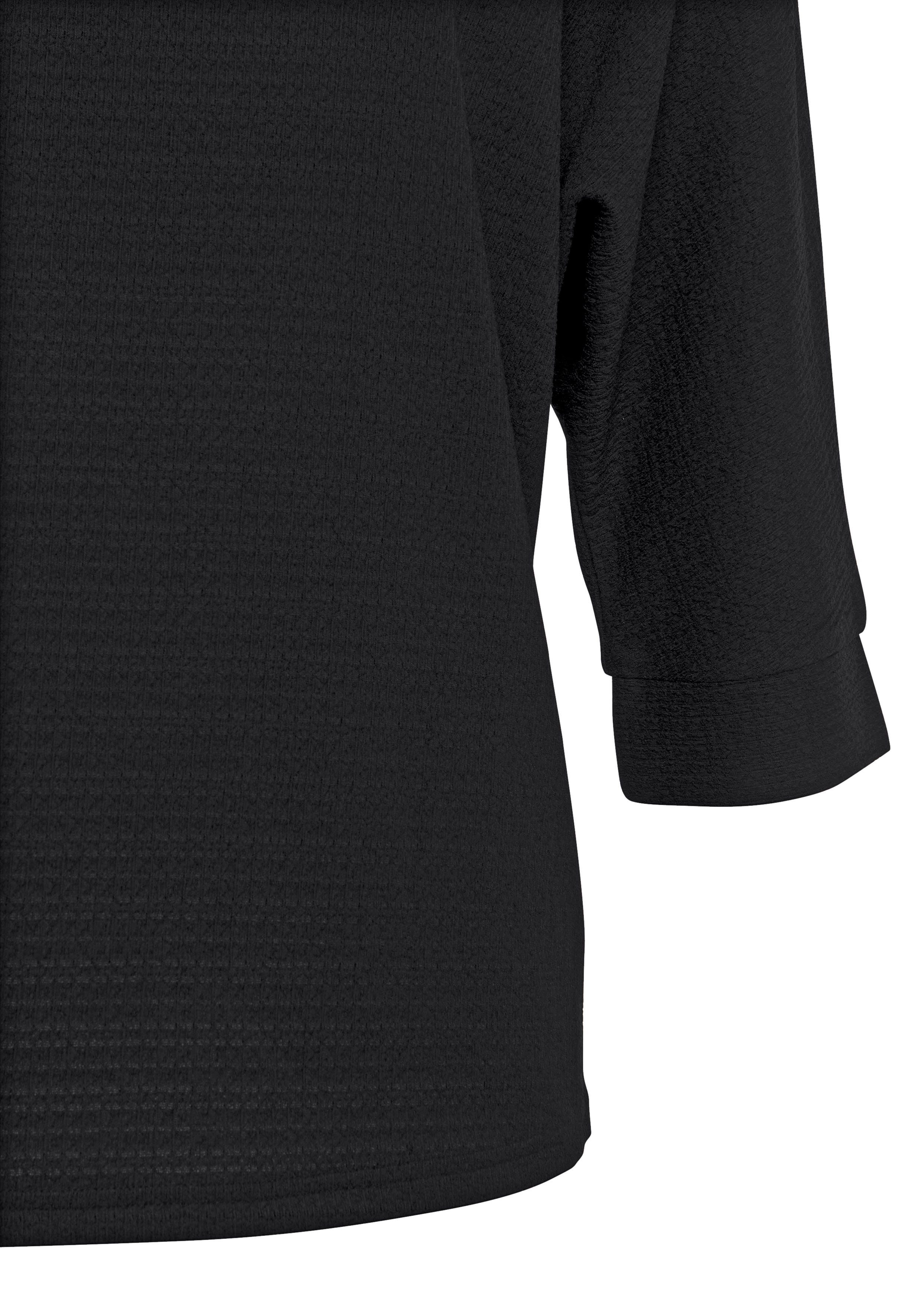 Vivance 3/4-Arm-Shirt aus bügelfreier Crêpe-Qualität