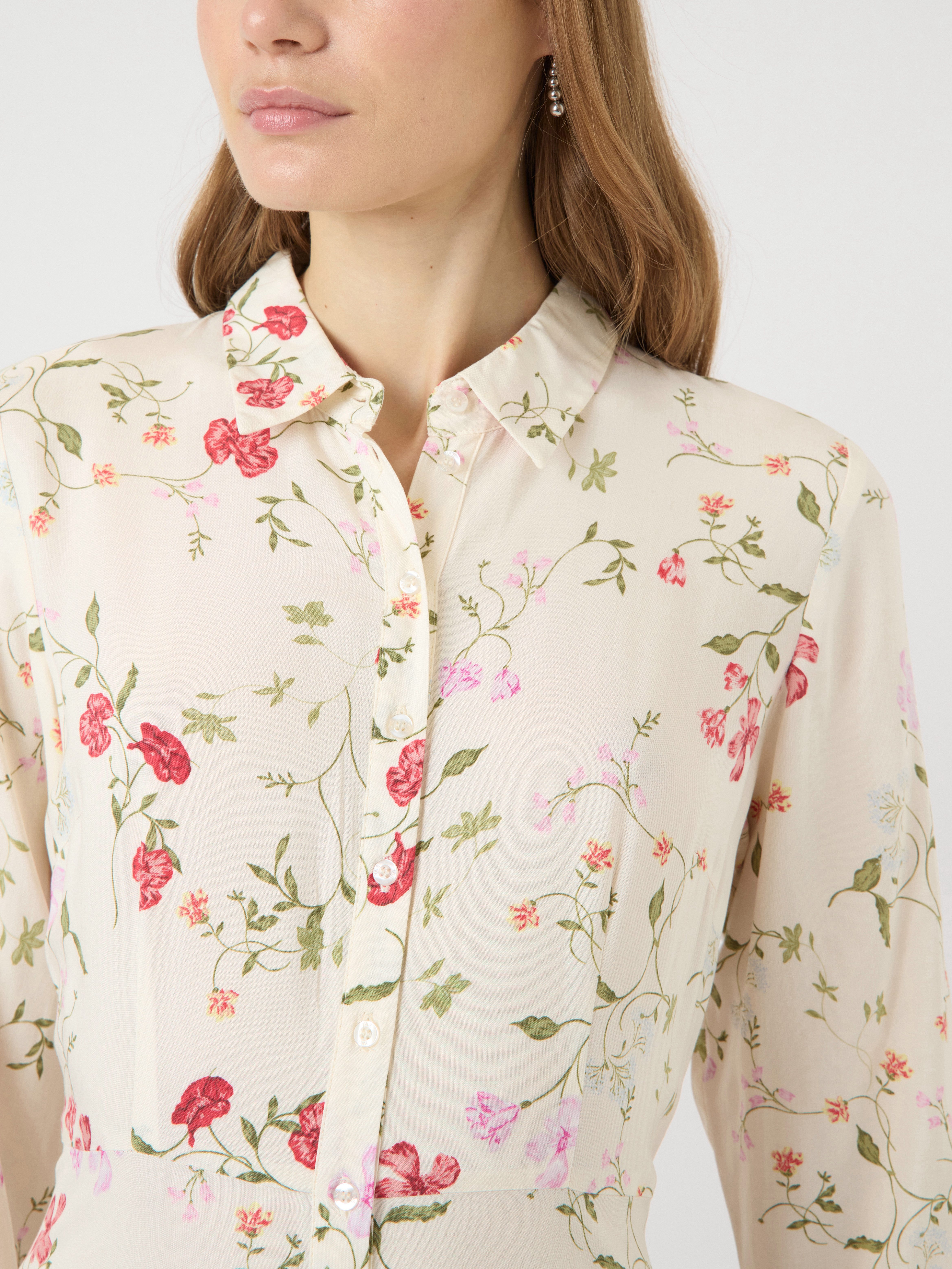 Y.A.S Hemdblusenkleid YASSAVANNA LONG SHIRT DRESS Sommerkleid, mit 3/4 Ärmel