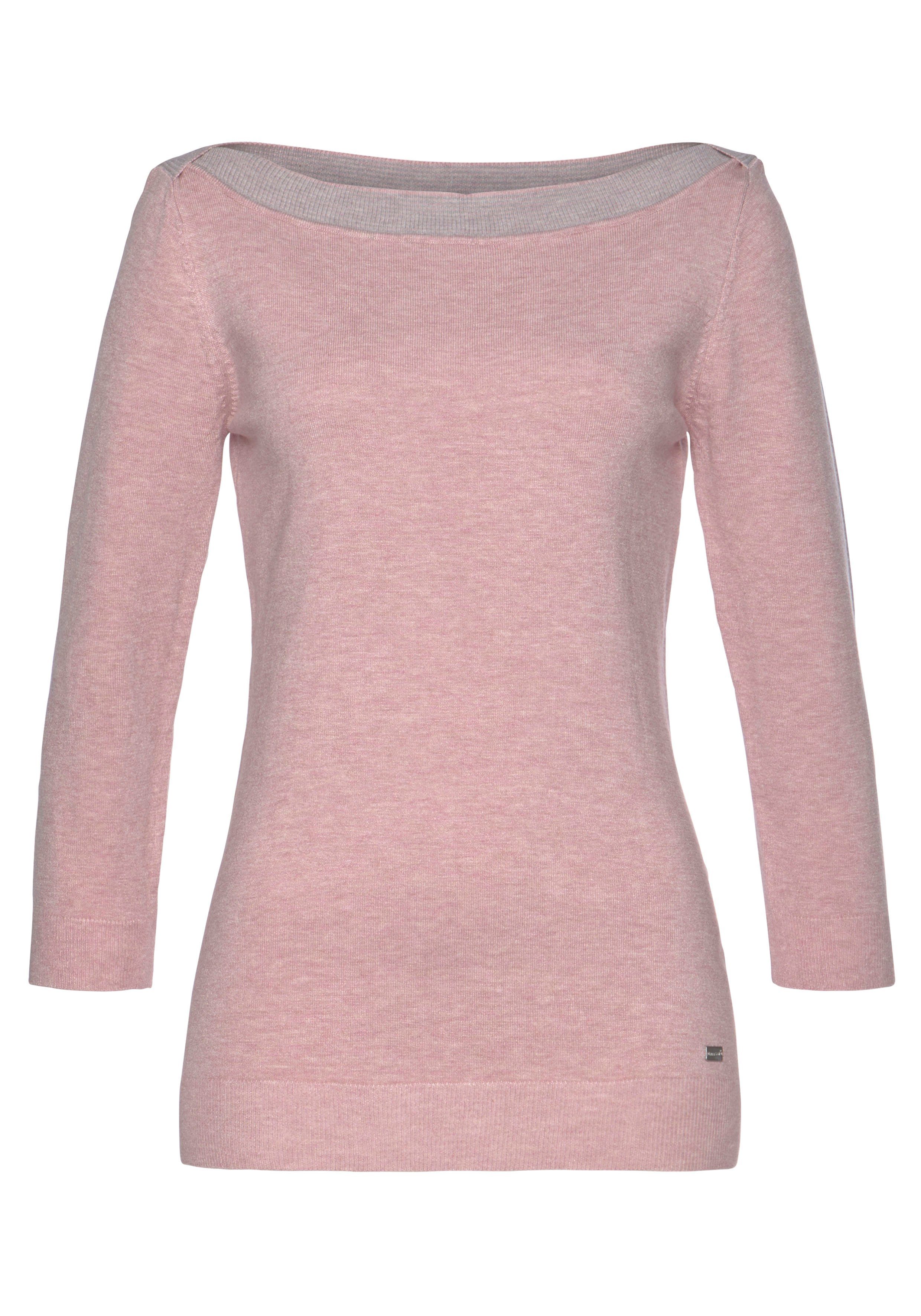 Ausschnitt U-Boot Laura Strickpullover Scott mit