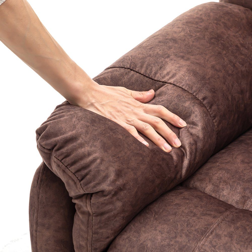 TV-Sessel (Fernsehsessel mit Aufstehhilfe, elektrisch Relaxsessel mit Fernbedienung, bis 150 kg belastbar), Massagesessel mit Liegefunktion, Wärmefunktion und Vibrationsmassage