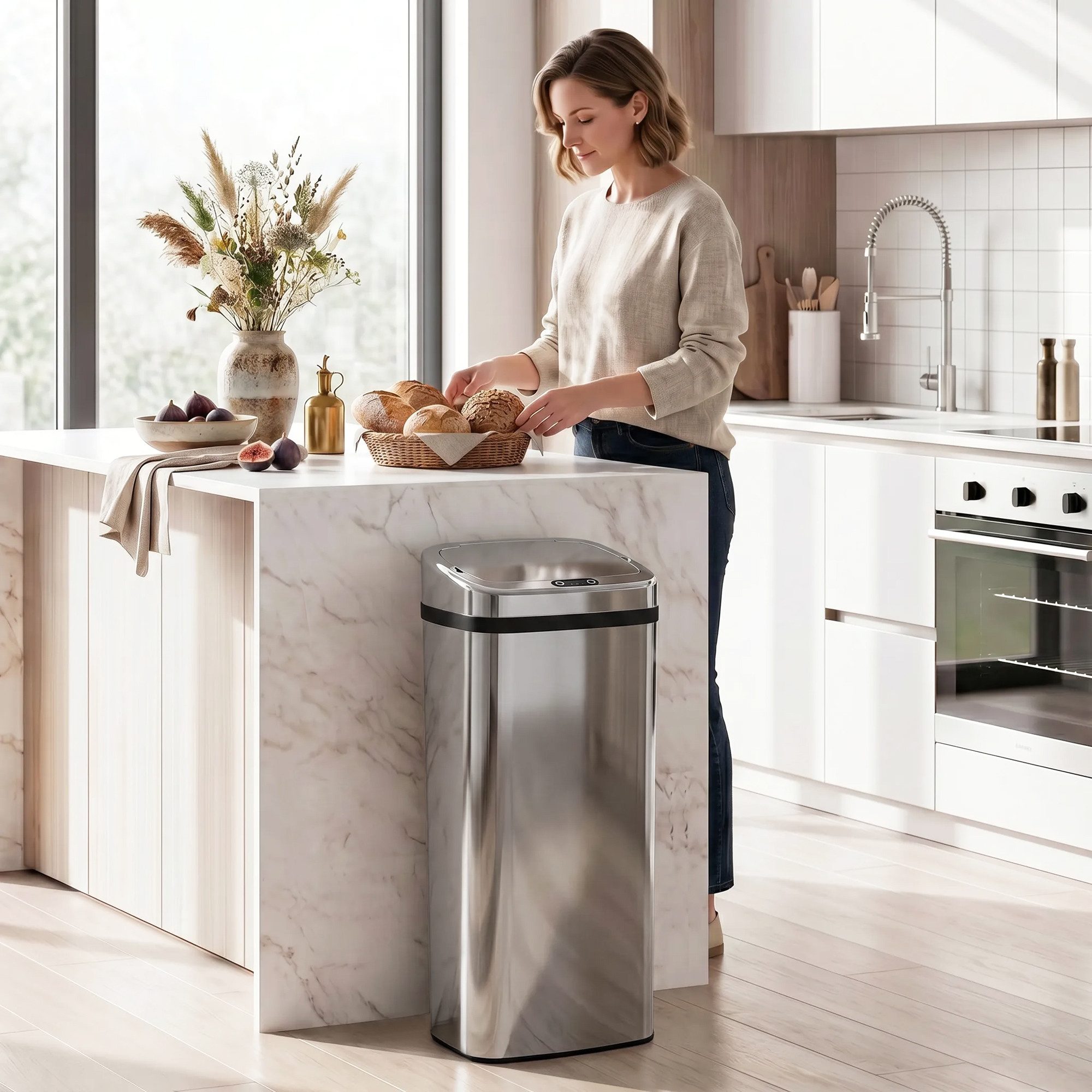 Mülleimer mit Sensor