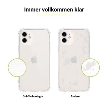 Artwizz Smartphone-Hülle Artwizz Protection Clear Case - Schlanke Schutzhülle aus TPU mit luftgepolsterten Ecken für iPhone 12 / iPhone 12 Pro, Transparent