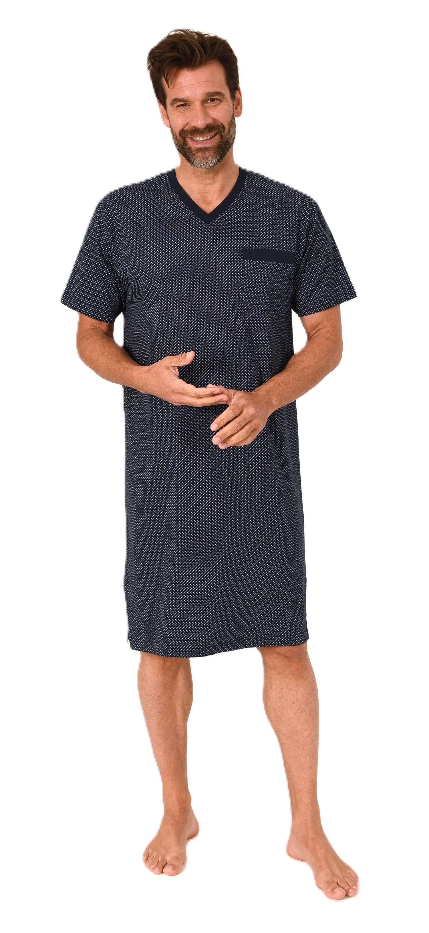 Normann Pyjama Normann Herren kurzarm Nachthemd – auch in Übergrößen günstig online kaufen
