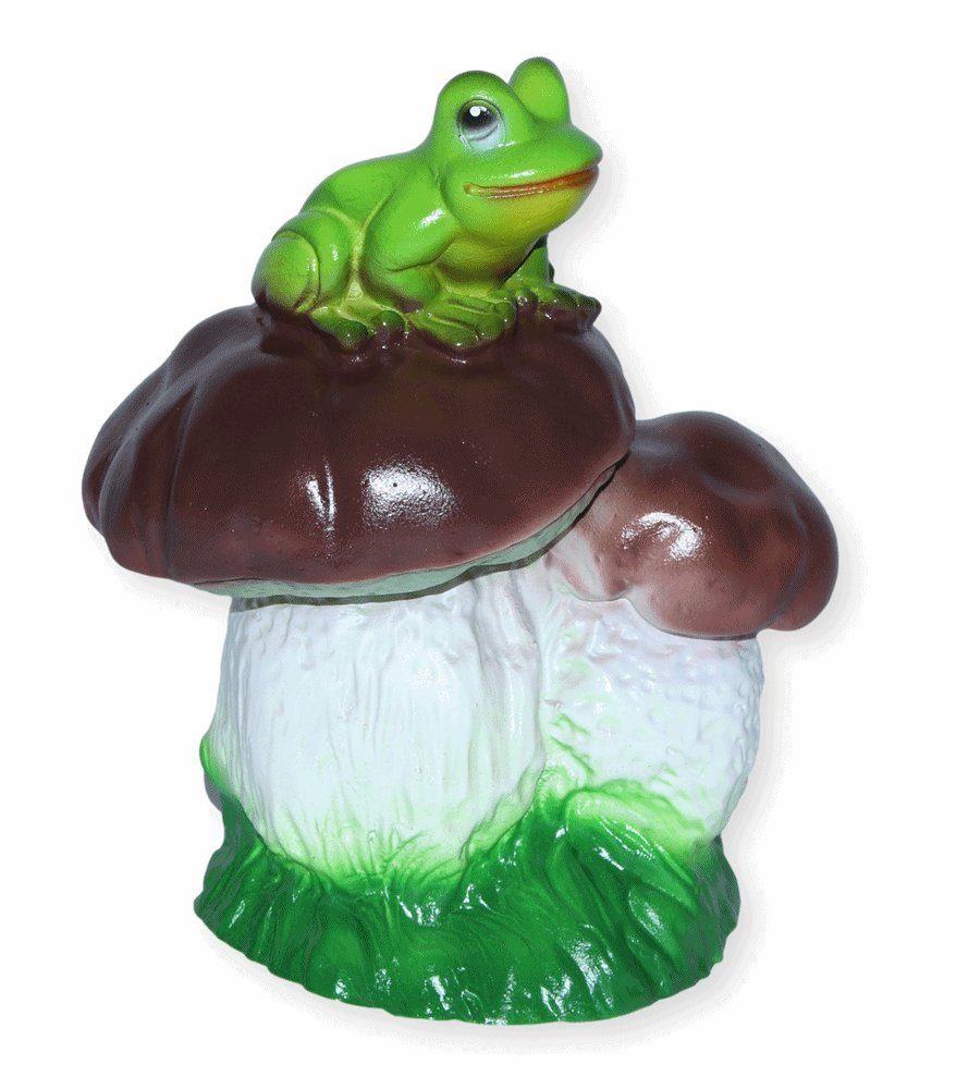 Schneider Rakso GmbH Kunststoff mit Frosch Tierfigur aus Deko Figur Zwei Höhe Steinpilze 19 Oskar cm