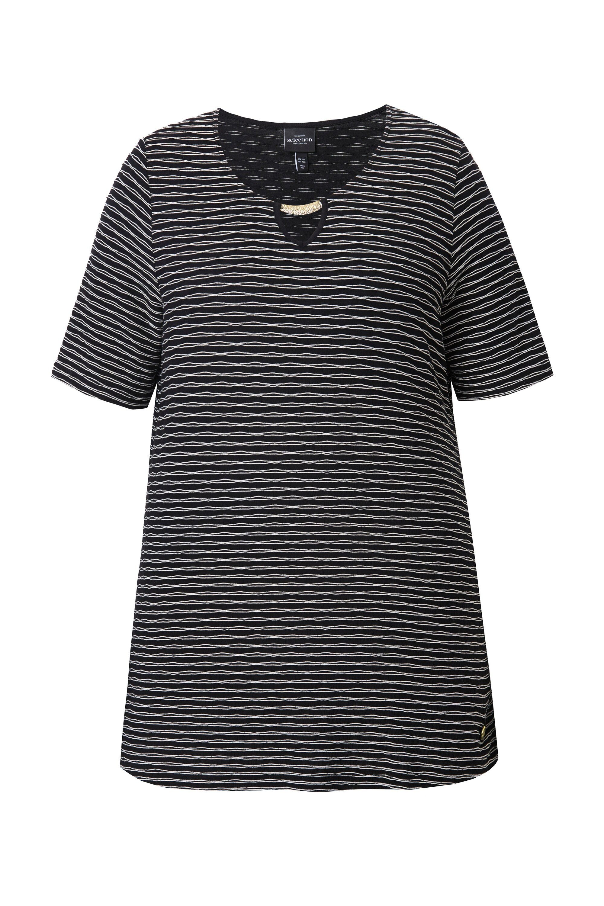 Ulla Popken T-Shirt T-Shirt Metallspange Classic günstig online kaufen