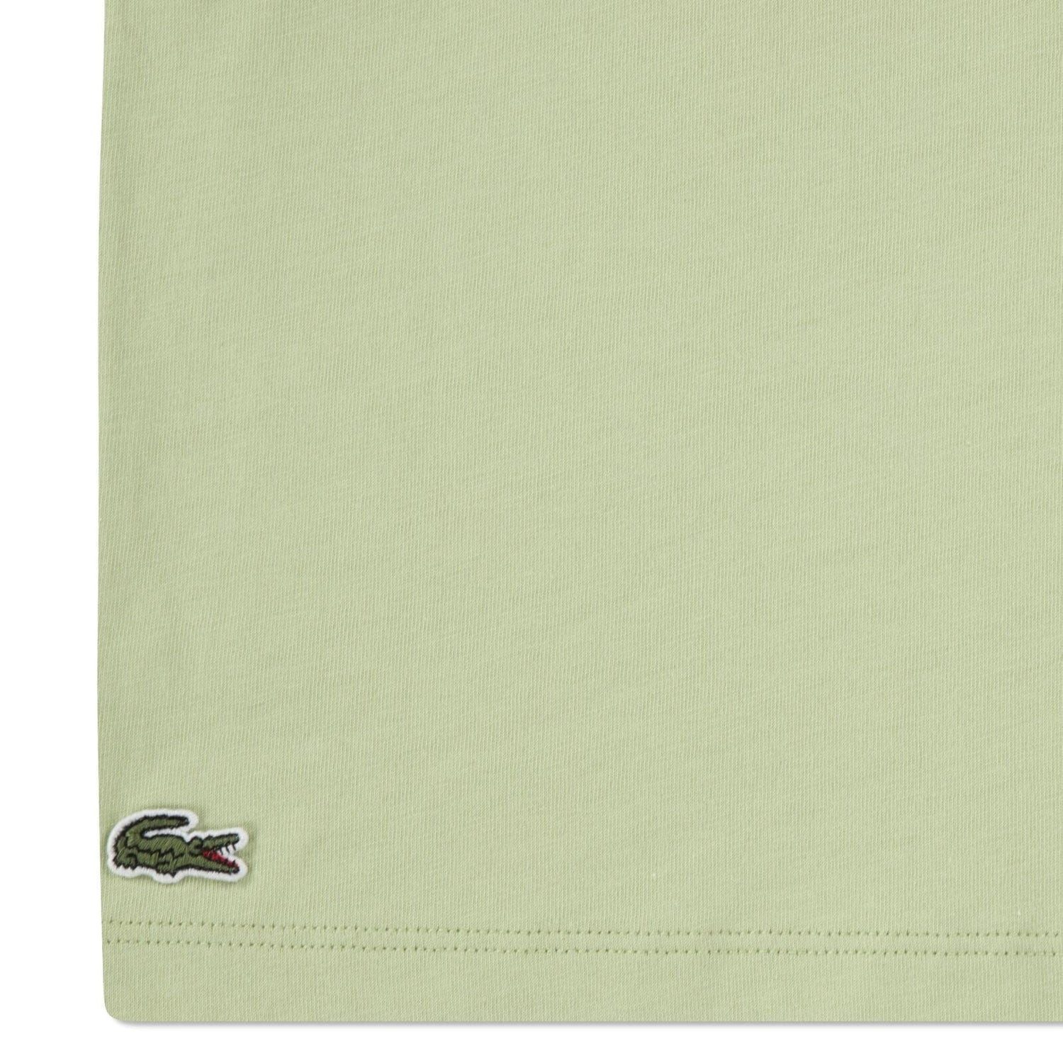 Lacoste T-Shirt Lacoste Kids T-Shirt „Crocs“ Gittermuster – Hellgrün