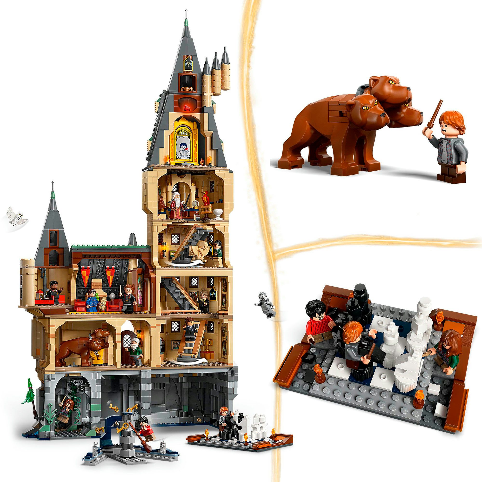 LEGO® Schloss Hogwarts: Der Hauptturm (76454), LEGO Harry Potter™ Konstruktionsspielsteine, (2135 St), Made in Europe – Bild 4 von 5