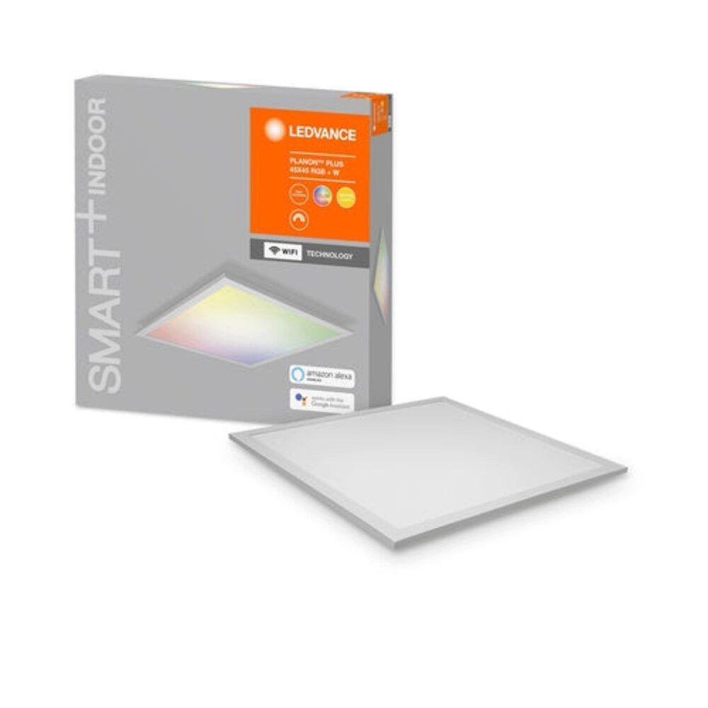 Ledvance LED Panel Aluminum, 28W, warmweiß, 2100lm, 3000K, 450x450mm, smarthomefähig, warmweiß