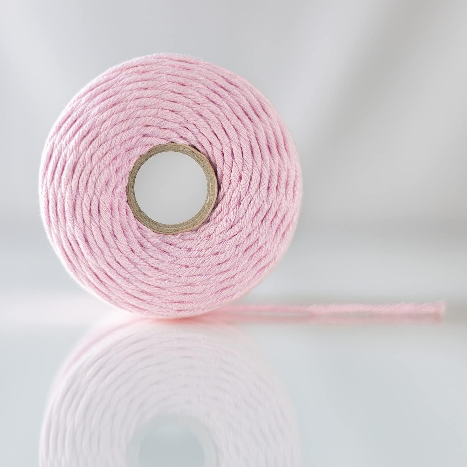 Creative Deco Makramee Garn 2-3 mm Baumwoll Polyester Baumwollkordel Baumwollschnur Nähgarn, 200,00 m, geliefert auf einer Spule