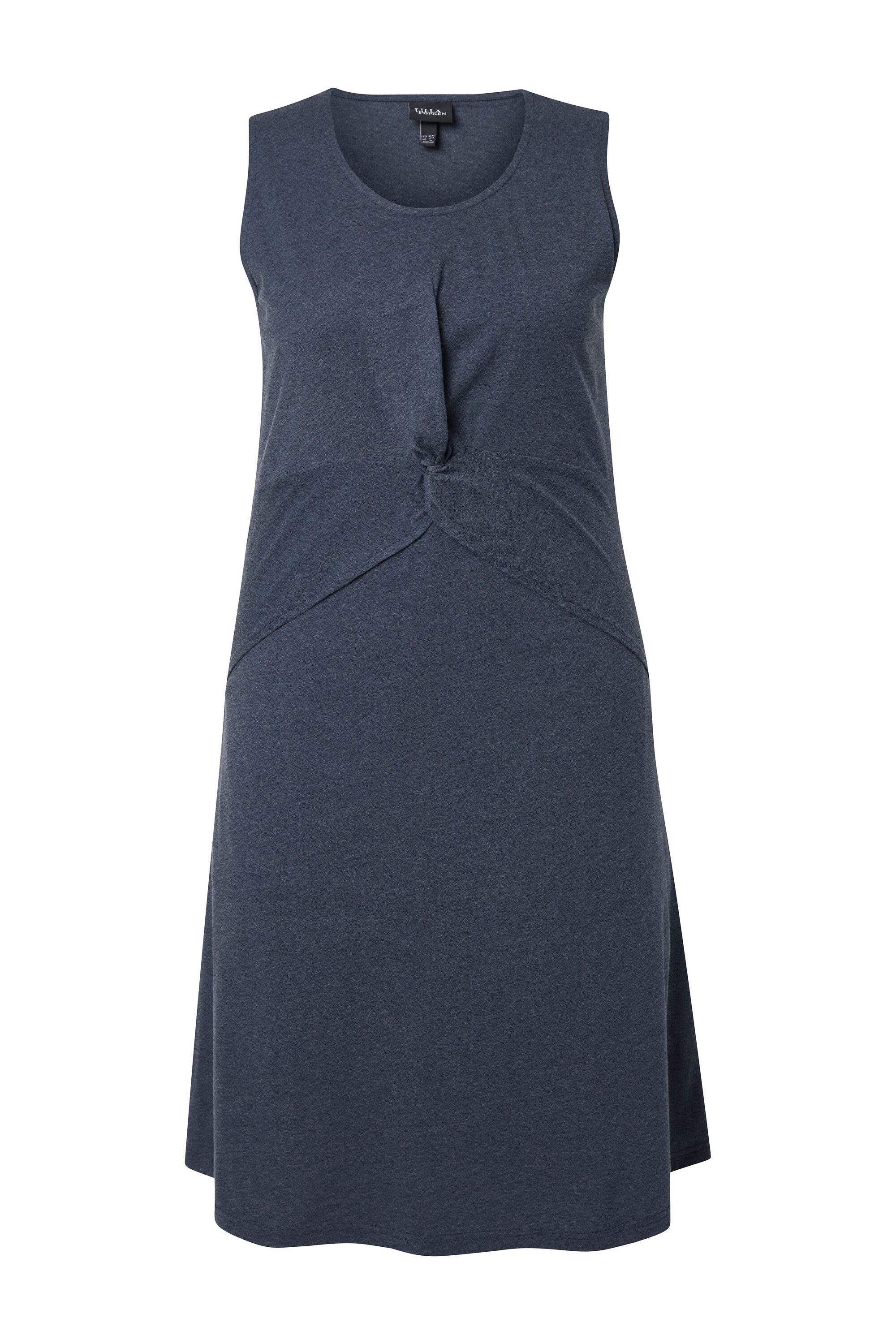 Ulla Popken Jerseykleid Jerseykleid Lagenoptik A-Linie Rundhals ärmellos – Bild 2 von 4