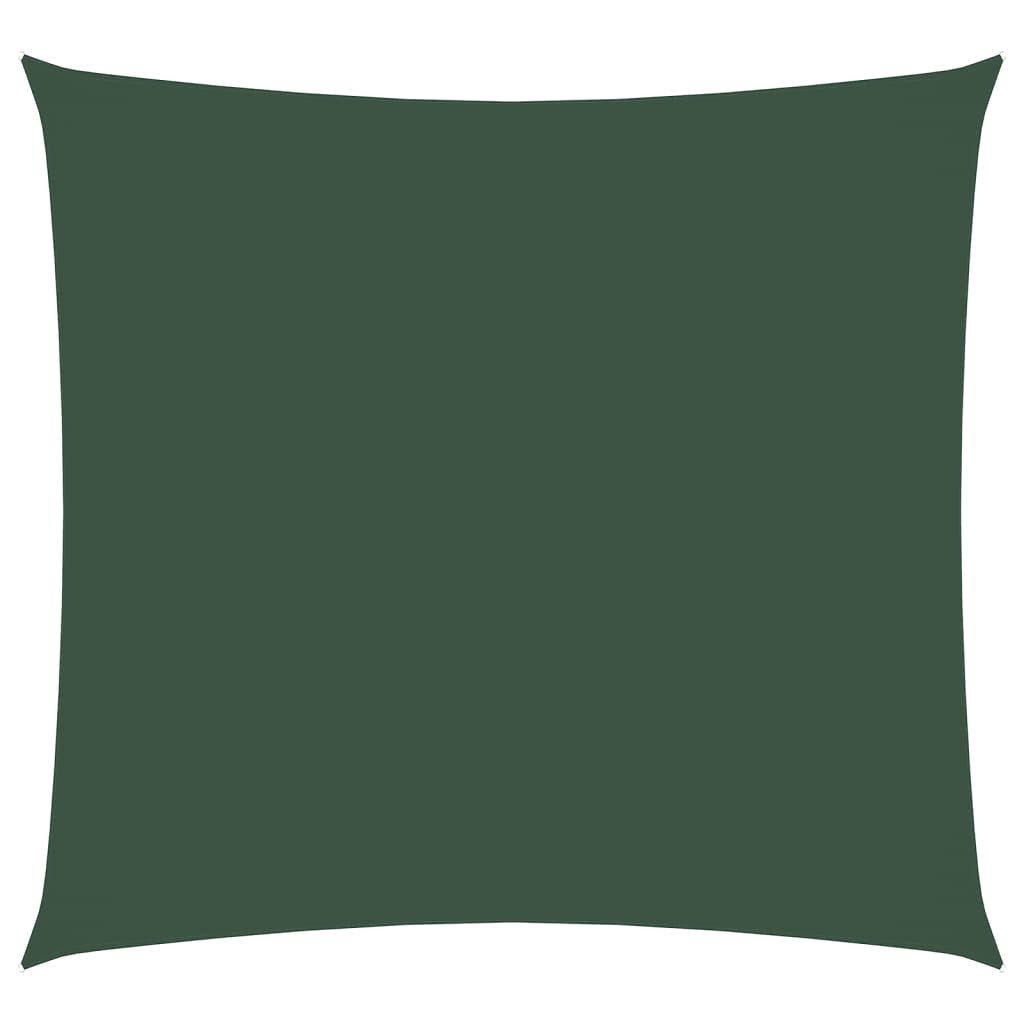 vidaXL Sonnensegel Sonnensegel Oxford-Gewebe Quadratisch 4x4 m Dunkelgrün, (1-tlg)