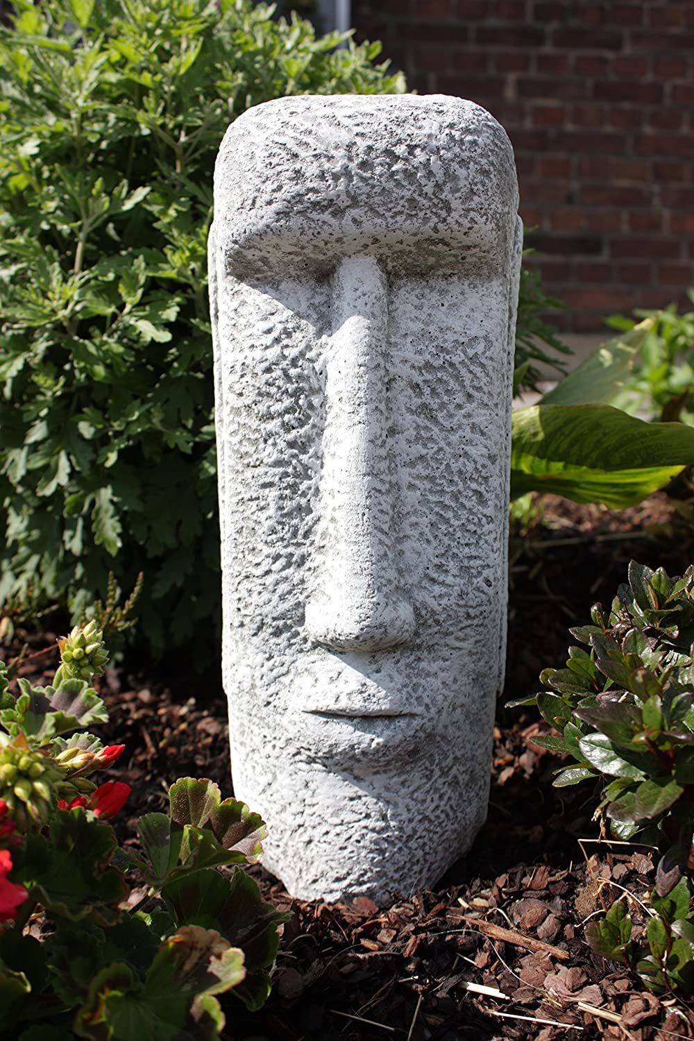 Stone and Style Gartenfigur Osterinsel Steinfigur Moai Gesicht