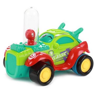 Toi-Toys Spielzeug-Rennwagen Hot Rod Auto mit Nachlaufmotor und Rassel Spielzeugauto für Kinder