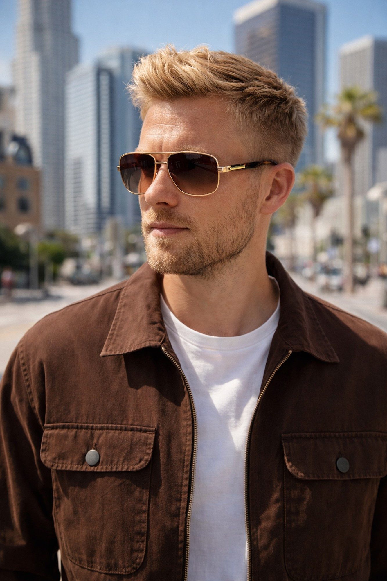 Ella Jonte Pilotenbrille Herren Aviator Sonnenbrille – UV400 Schutz & elegantes Metallgestell