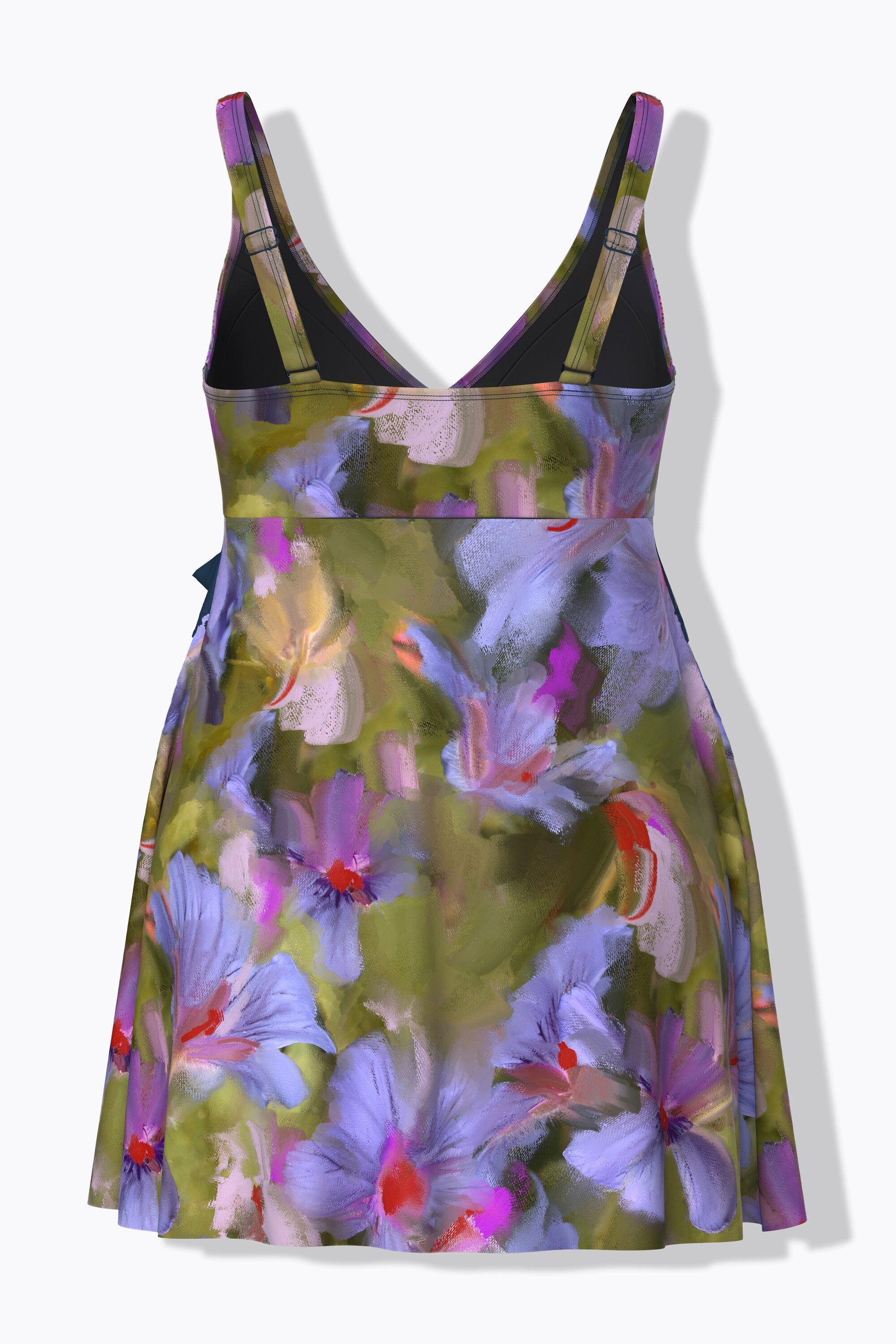 Ulla Popken Badekleid Badekleid Blüten Softcups Träger verstellbar – Bild 4 von 4